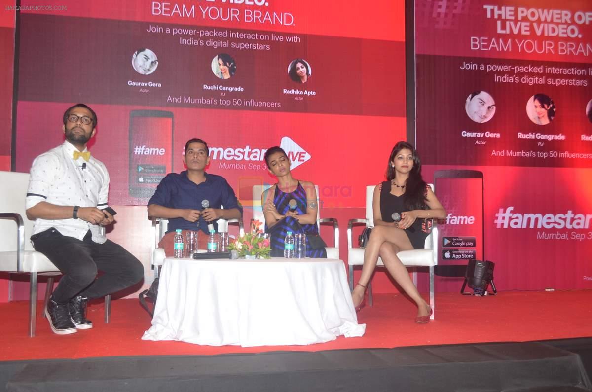 Radhika Apte, Gaurav Gera at Fame Digital launches Famestars Live in Novotel on 30th Sept 2015