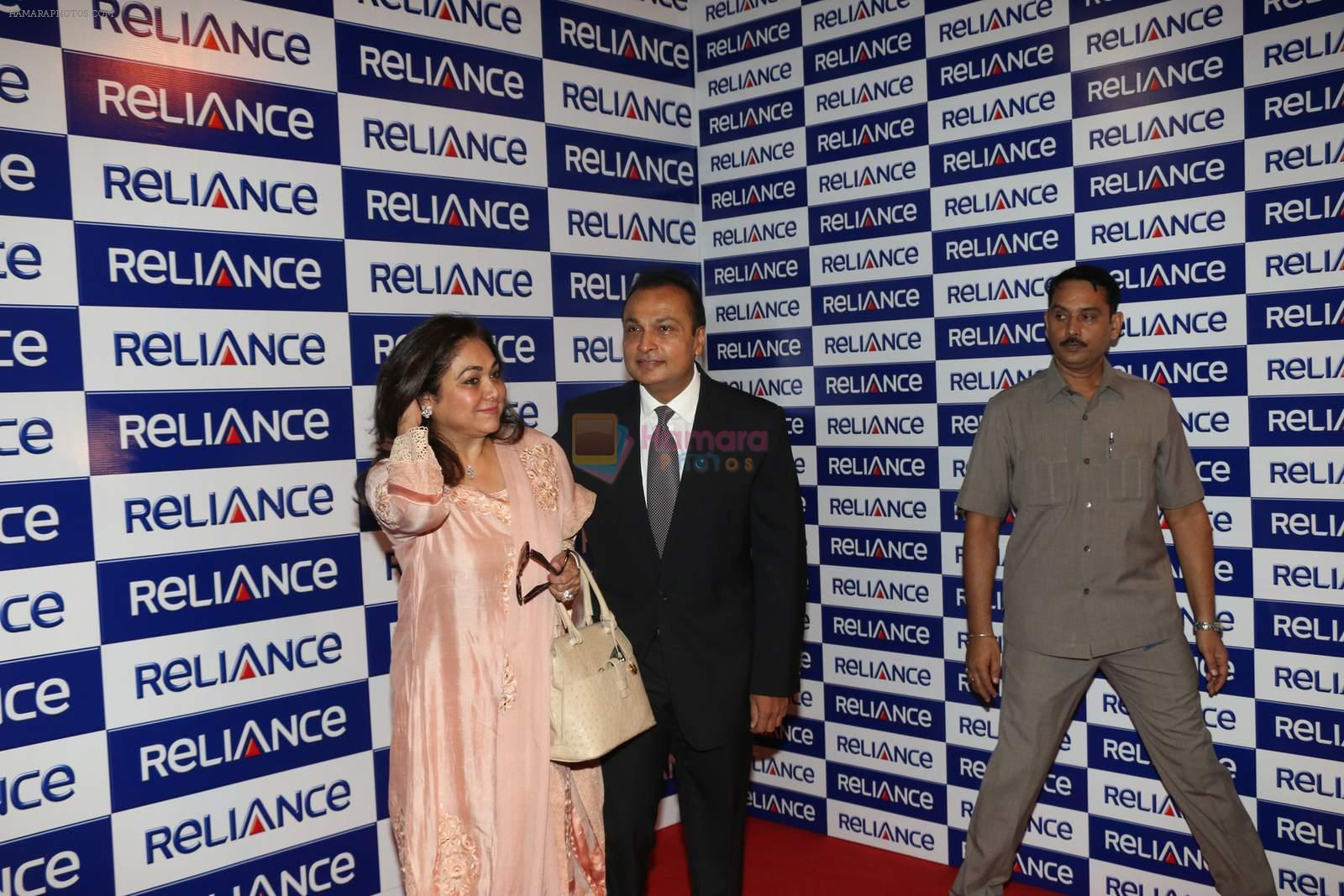 Anil Ambani, Tina Ambani at Reliance Annual General Meeting on 2nd Oct 2015