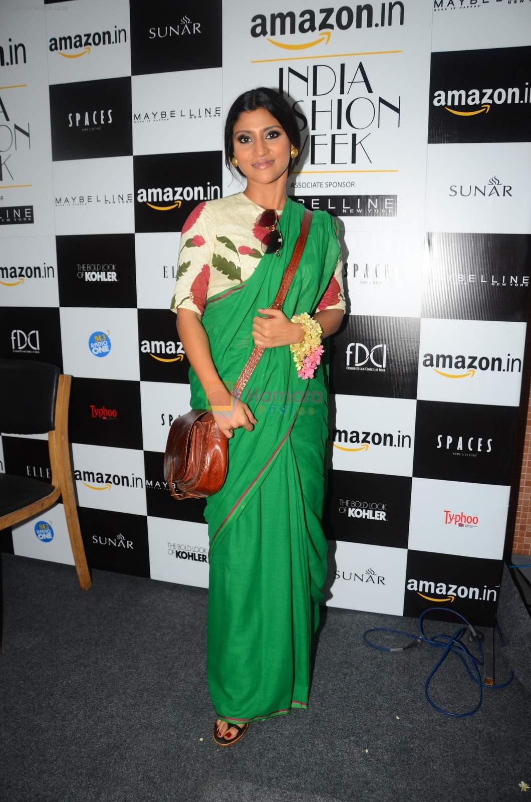 Konkona Sen Sharma on day 1 of Amazon india fashion week on 7th Oct 2015,1