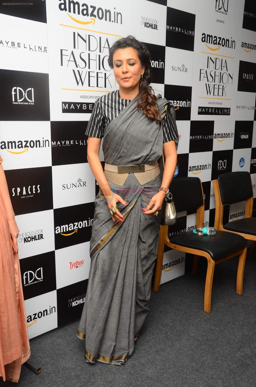 Mini Mathur on day 1 of Amazon india fashion week on 7th Oct 2015,1