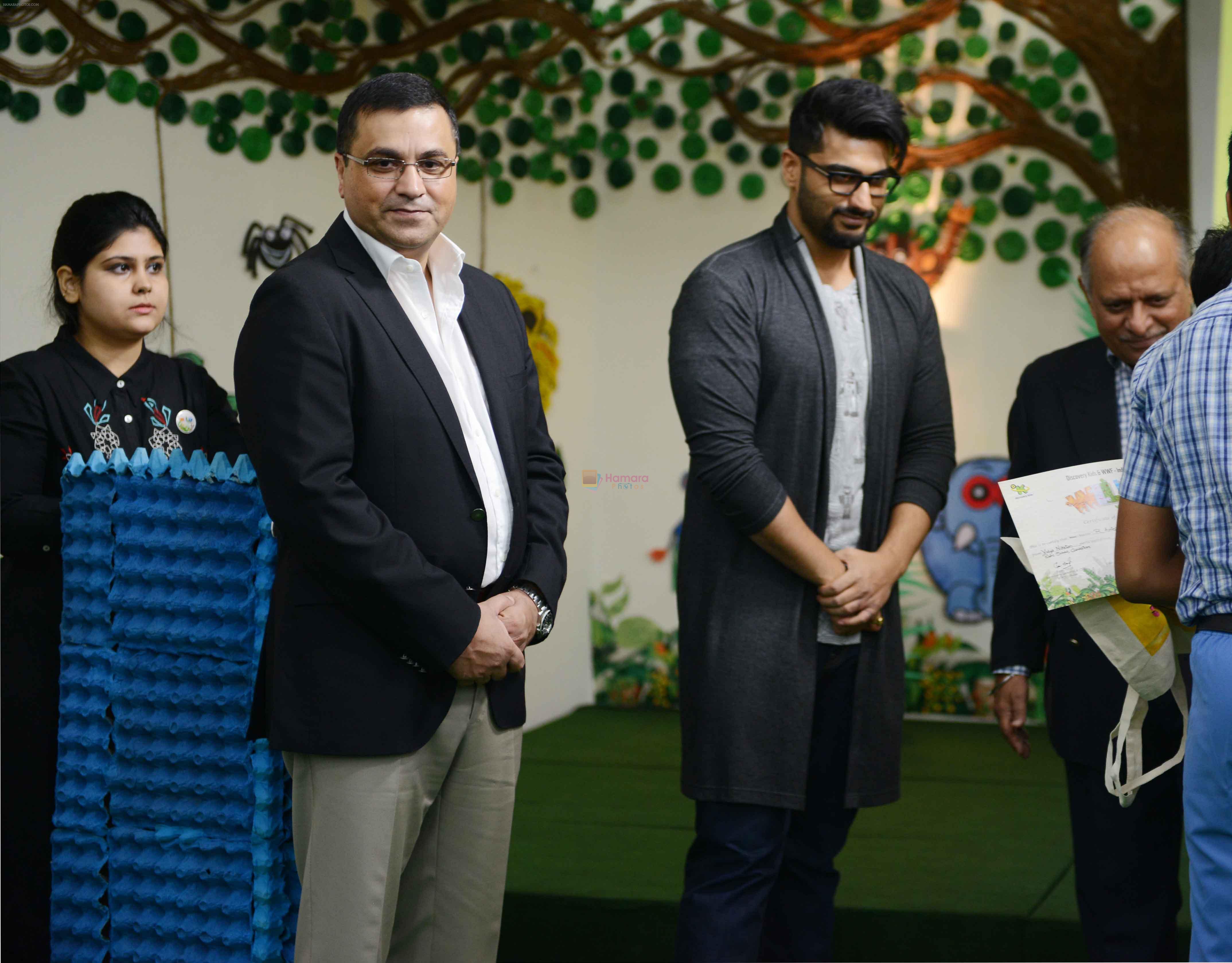 Arjun Kapoor during the National final of the 8th Edition of ashia's largest & National Level Wildlife Quiz The Wild Wisdom Quiz-2015 at WWF India Auditorium Lodi estate in new Delhi on 7th Oct 2015