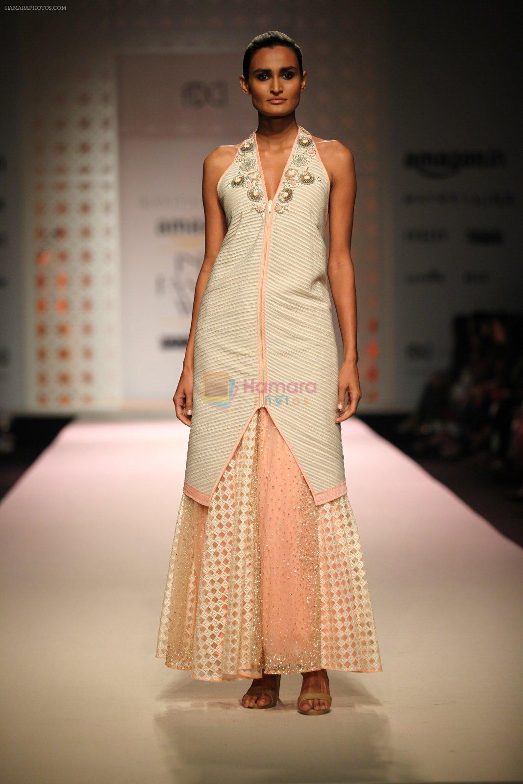 Model walk the ramp for Kavita Bhartia on day 1 of Amazon india fashion week on 7th Oct 2015