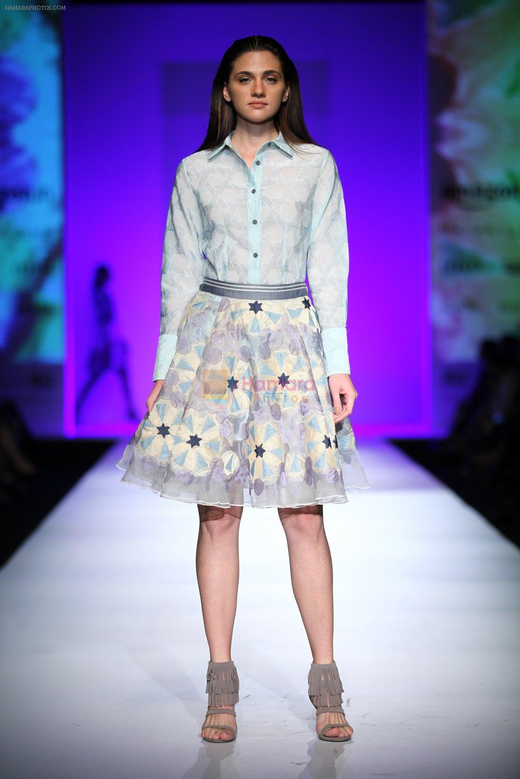 Model walk the ramp for Not so serious by Pallavi Mohan show on day 2 of Amazon india fashion week on 8th Oct 2015