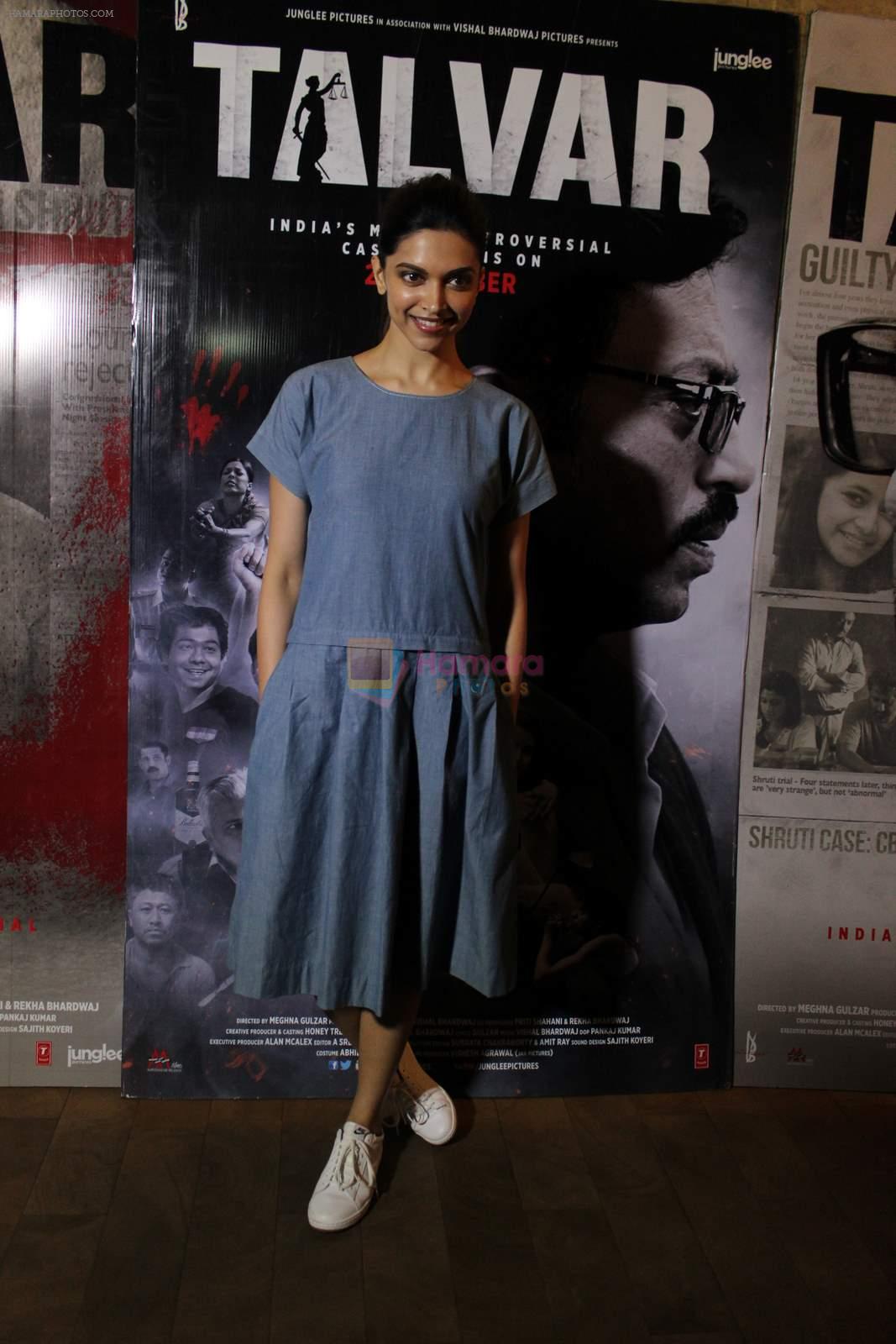 Deepika Padukone at Talvar screening in Lightbox on 7th Oct 2015