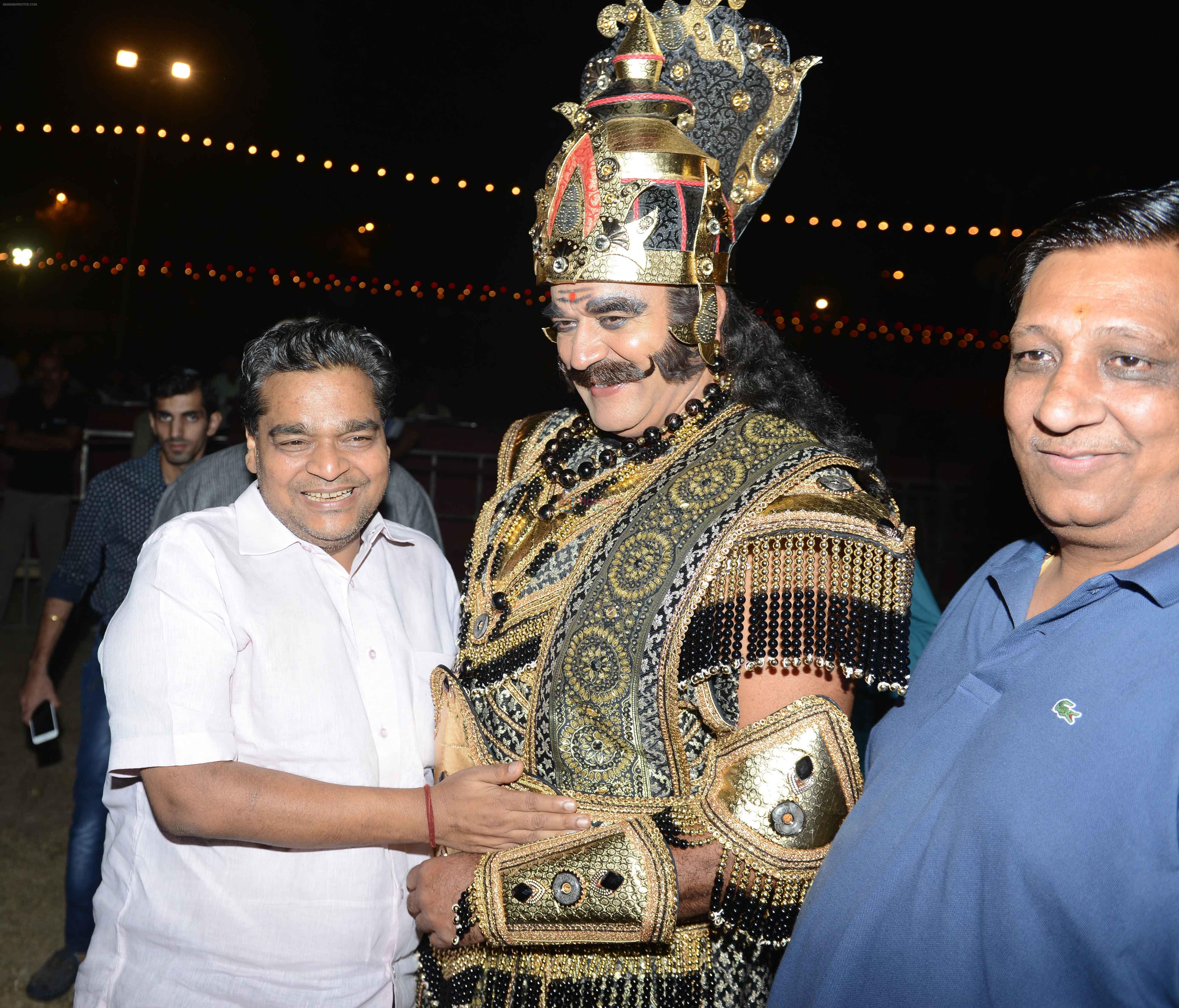 Surender Pal- Ravan Role Play in Luv Kush Ram Leela with Luv Kush President Ashok Aggarwal