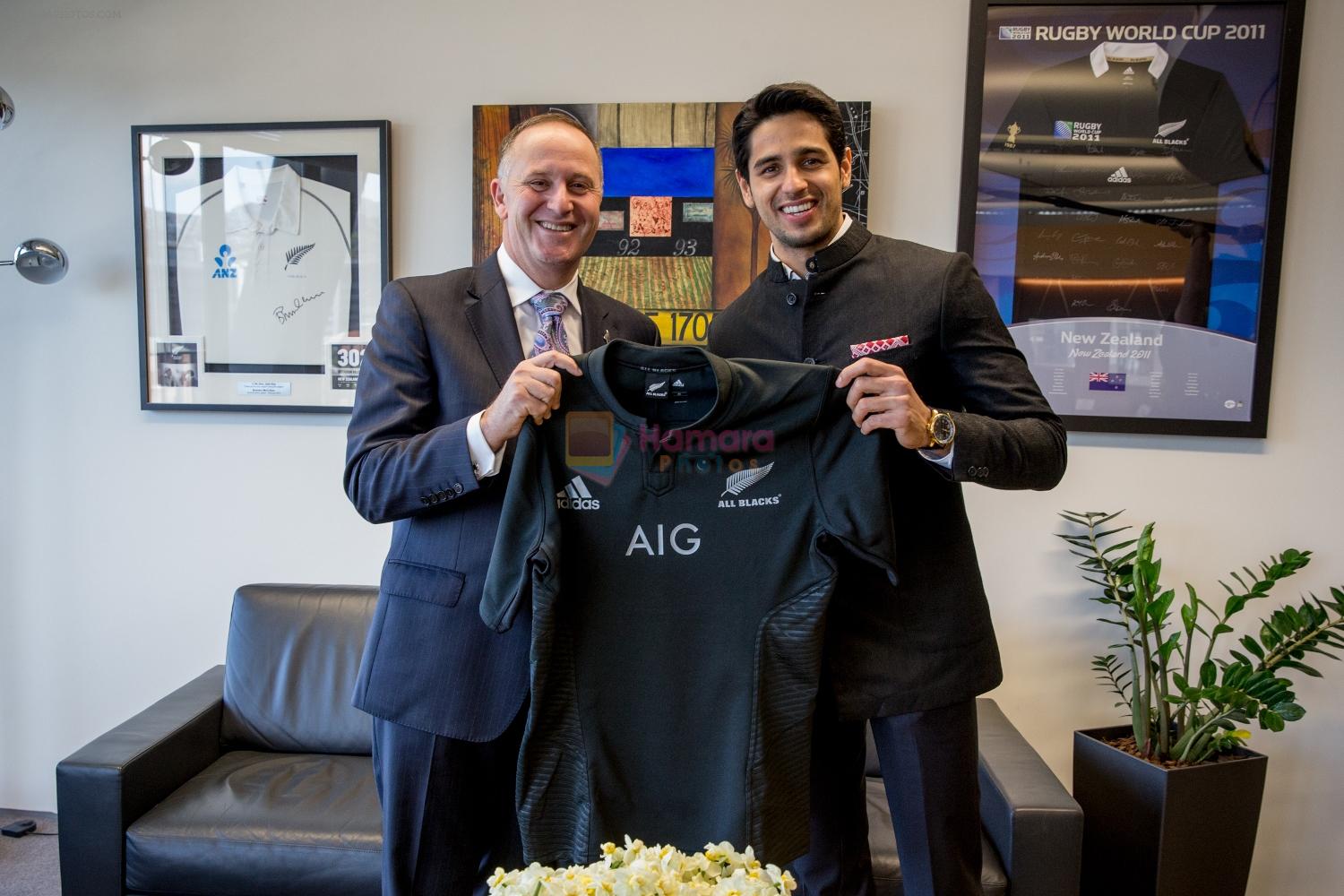Sidharth Malhotra is bestowed high honour by the Prime Minister of New Zealand Mr. John Key on 12th Oct 2015