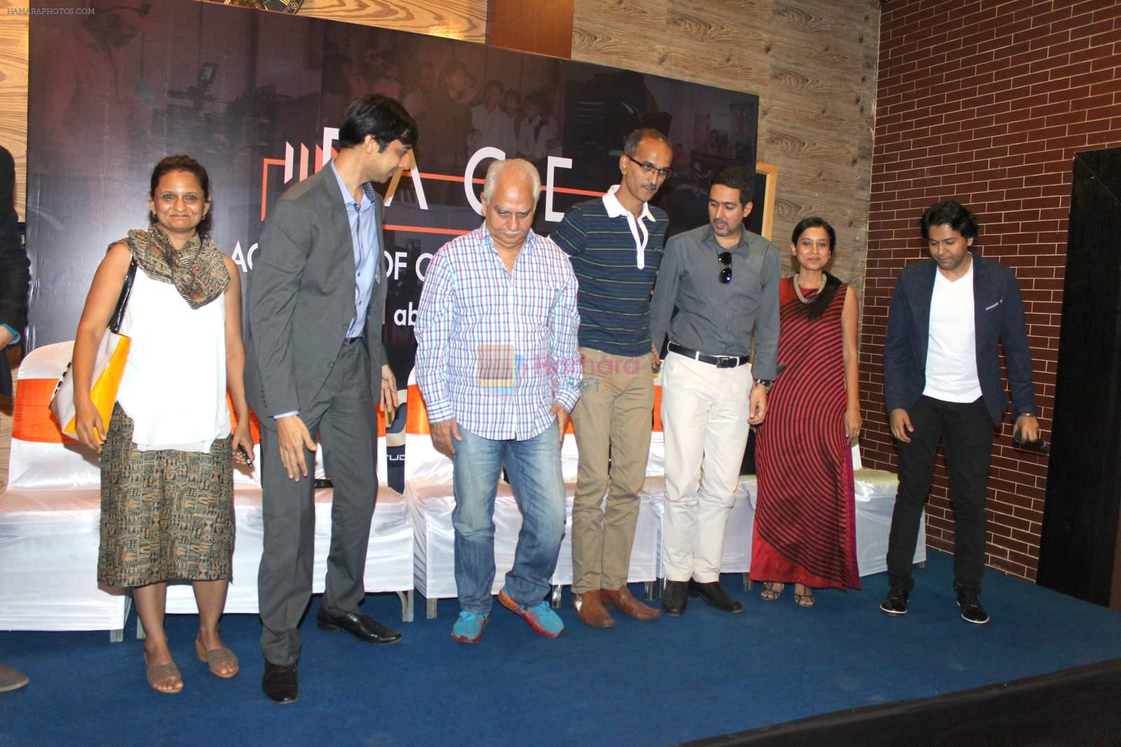 Tilitoma Shome, Ramesh Sippy at the Inauguration of Film Academy of Cinematic Excellence on 16th Oct 2015