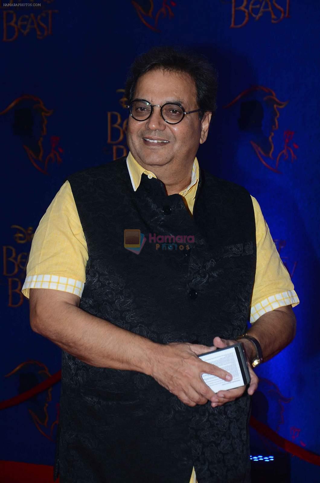 Subhash GHai at Beauty and the Beast red carpet in Mumbai on 21st Oct 2015