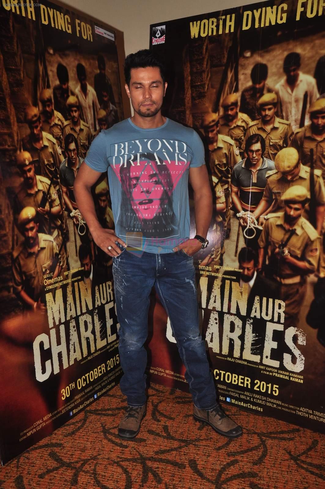 Randeep Hooda promotes Main Aur Charles on 23rd Oct 2015