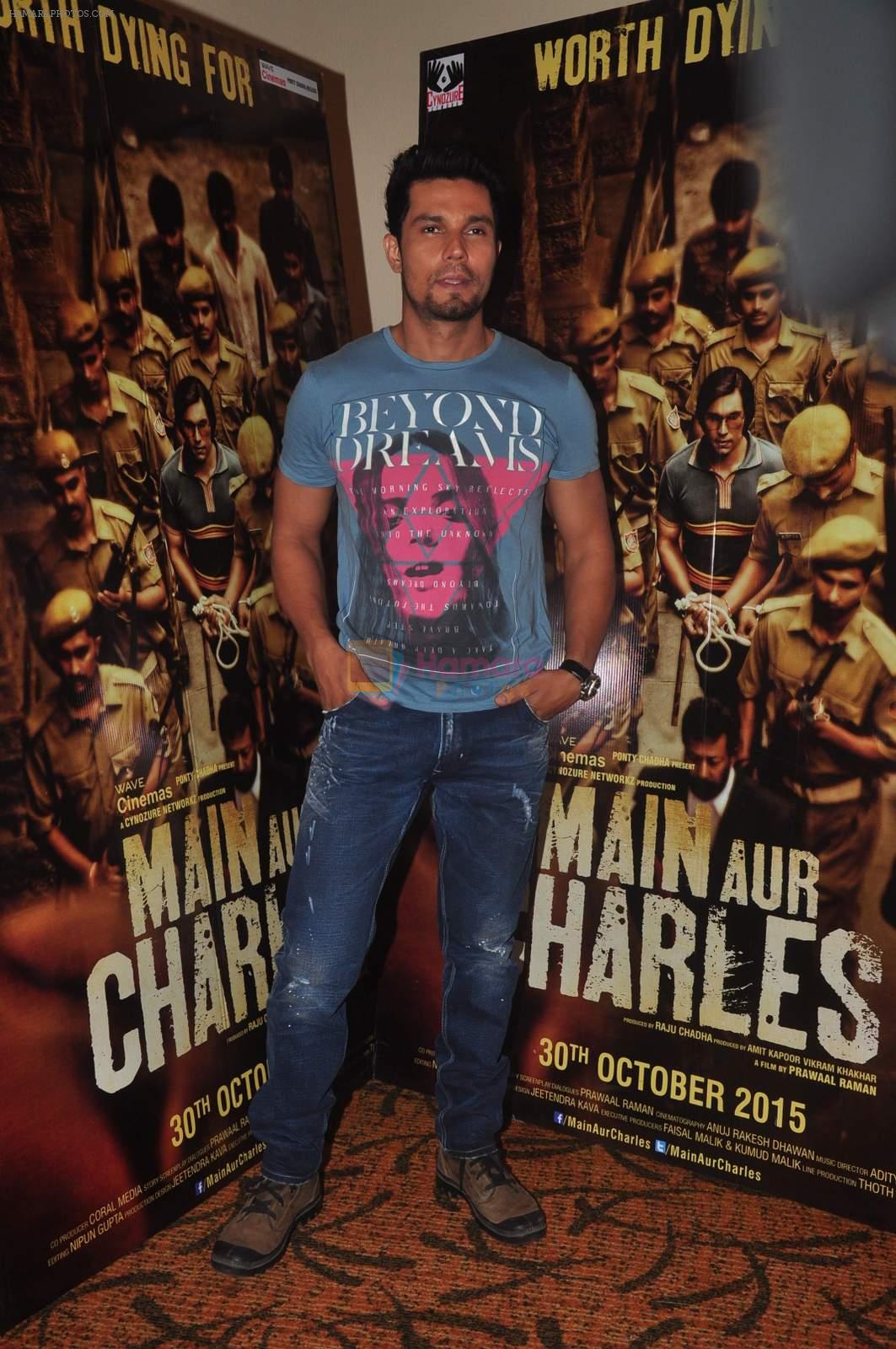 Randeep Hooda promotes Main Aur Charles on 23rd Oct 2015