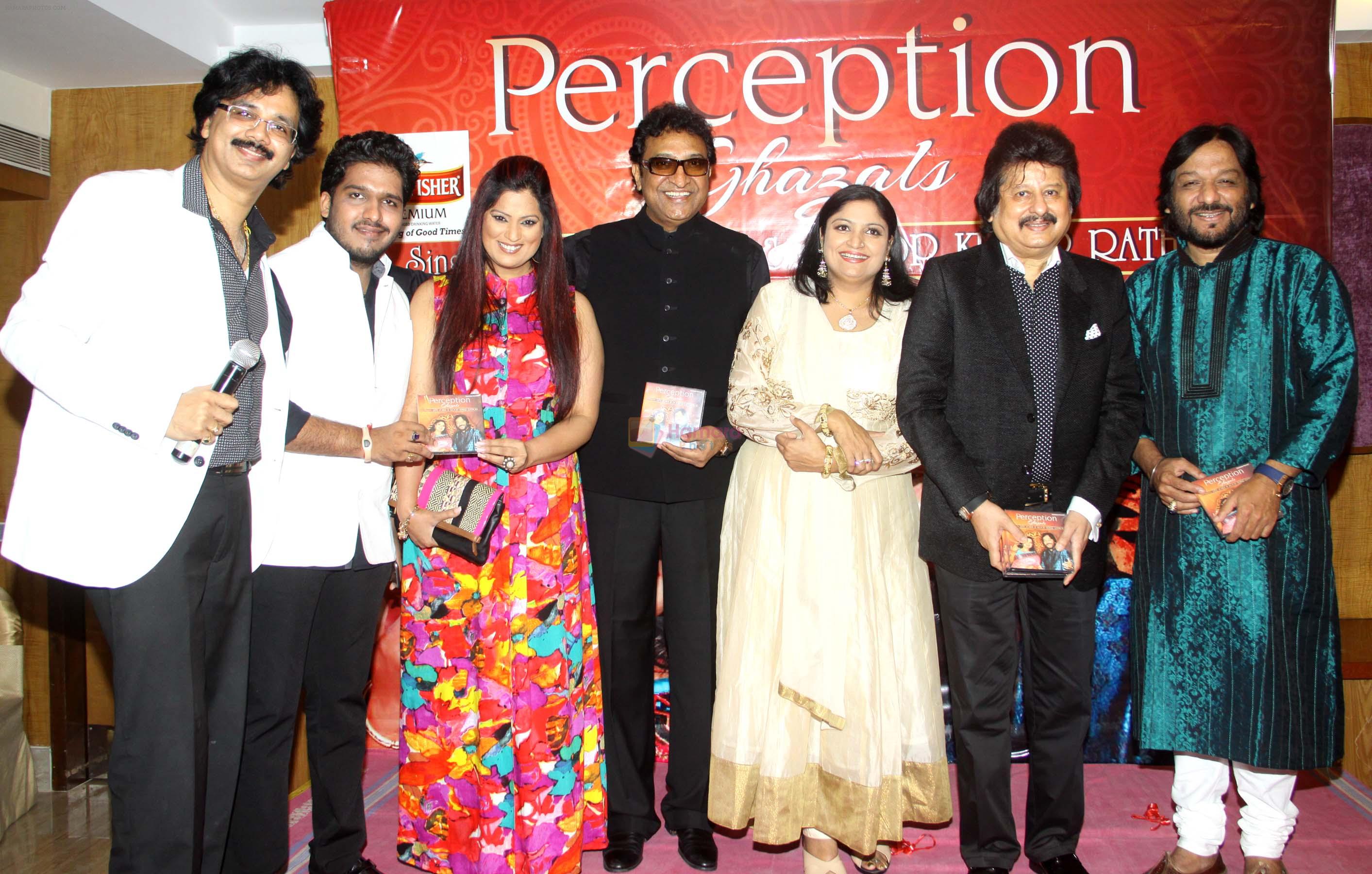 jeetu shankar,richa sharma,sameer sen,ritu johri,pankaj udhas & roop kumar rathod released ghazal album Perception in Alamode Banquets,Juhu on 25th Oct 2015
