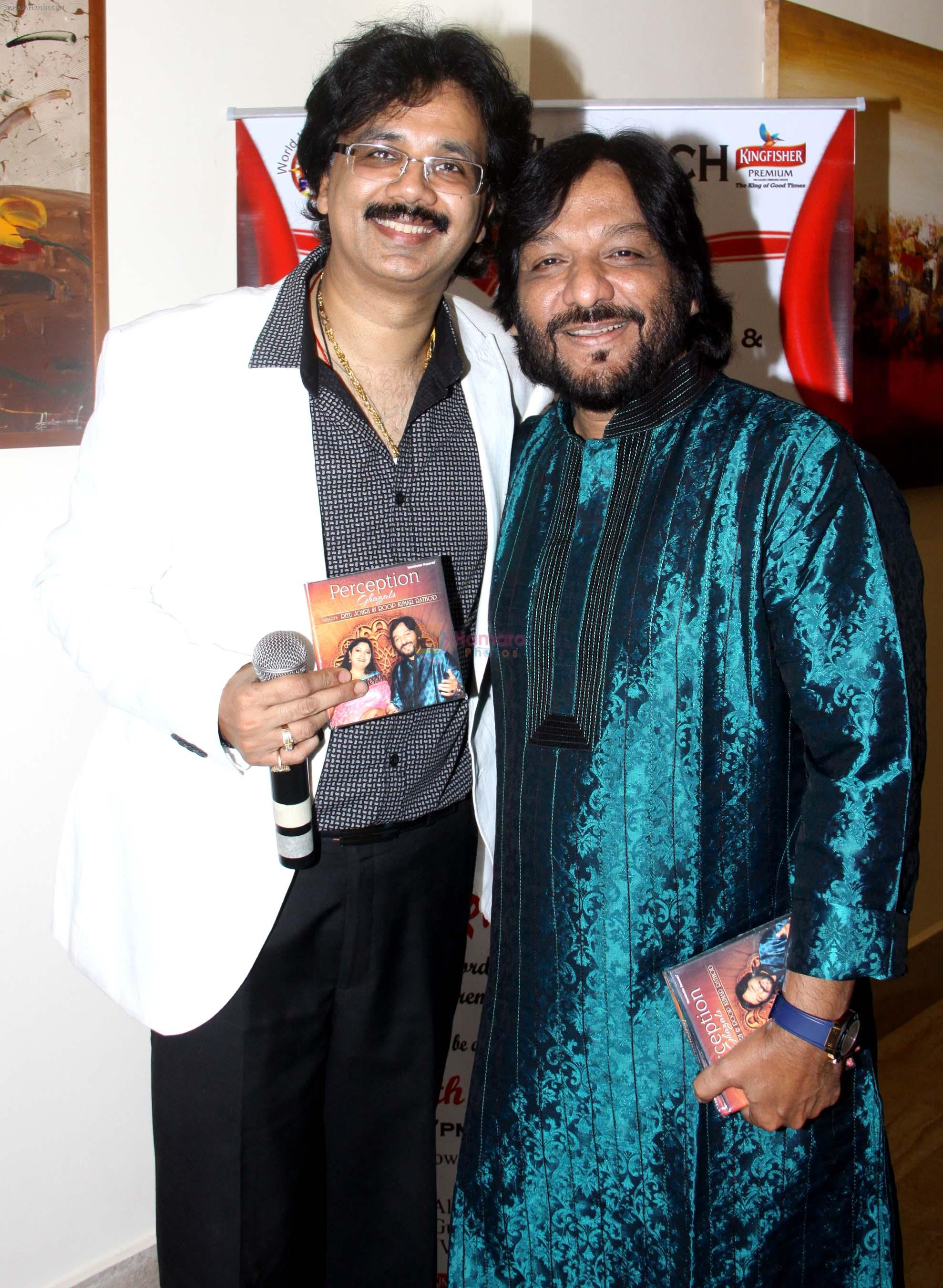 jeetu shankar & roop kumar rathod released ghazal album Perception in Alamode Banquets,Juhu on 25th Oct 2015