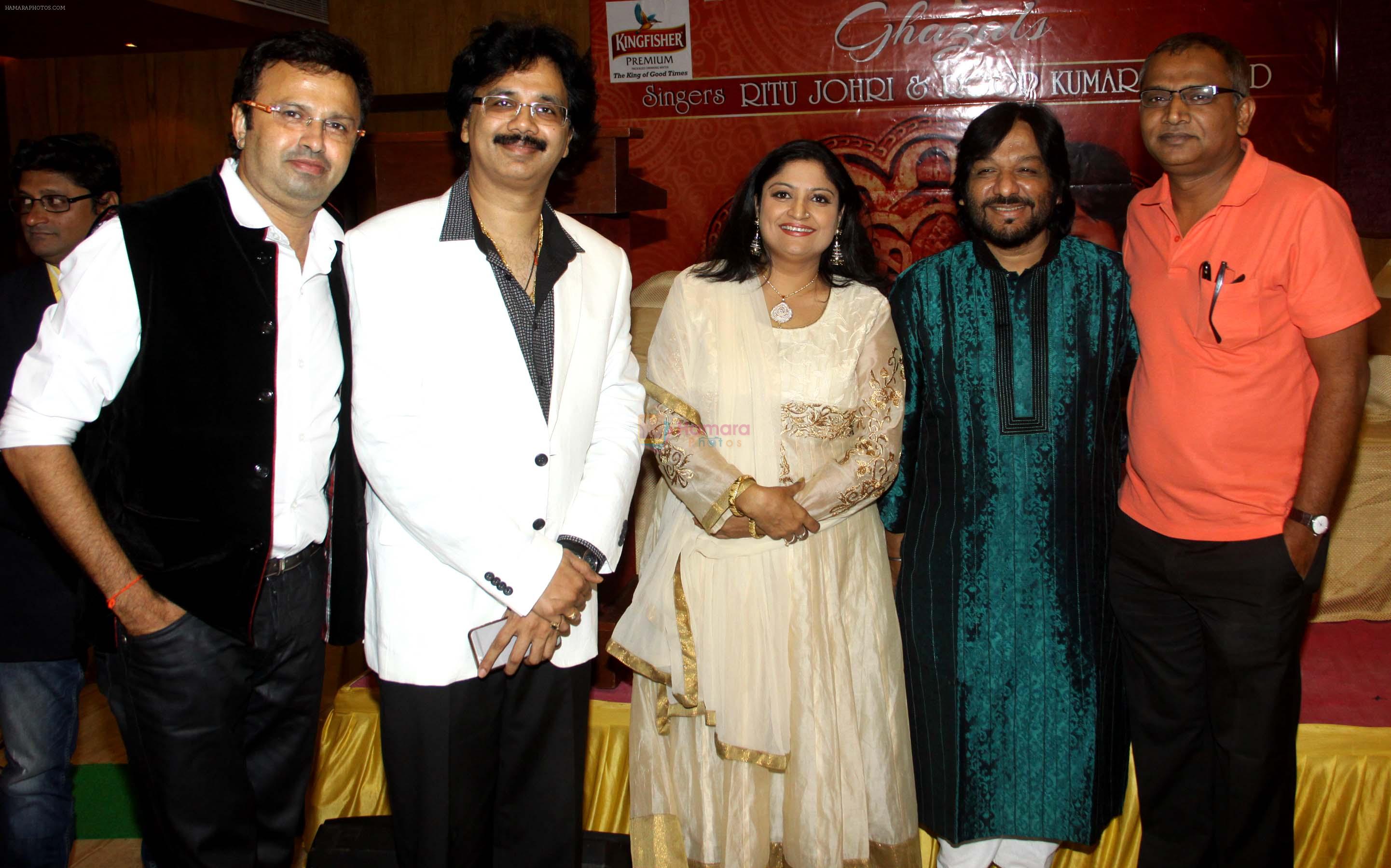 nikhil kamath,jeetu shankar,ritu johri,roop kumar rathod & ratnakar kumar released ghazal album Perception in Alamode Banquets,Juhu on 25th Oct 2015