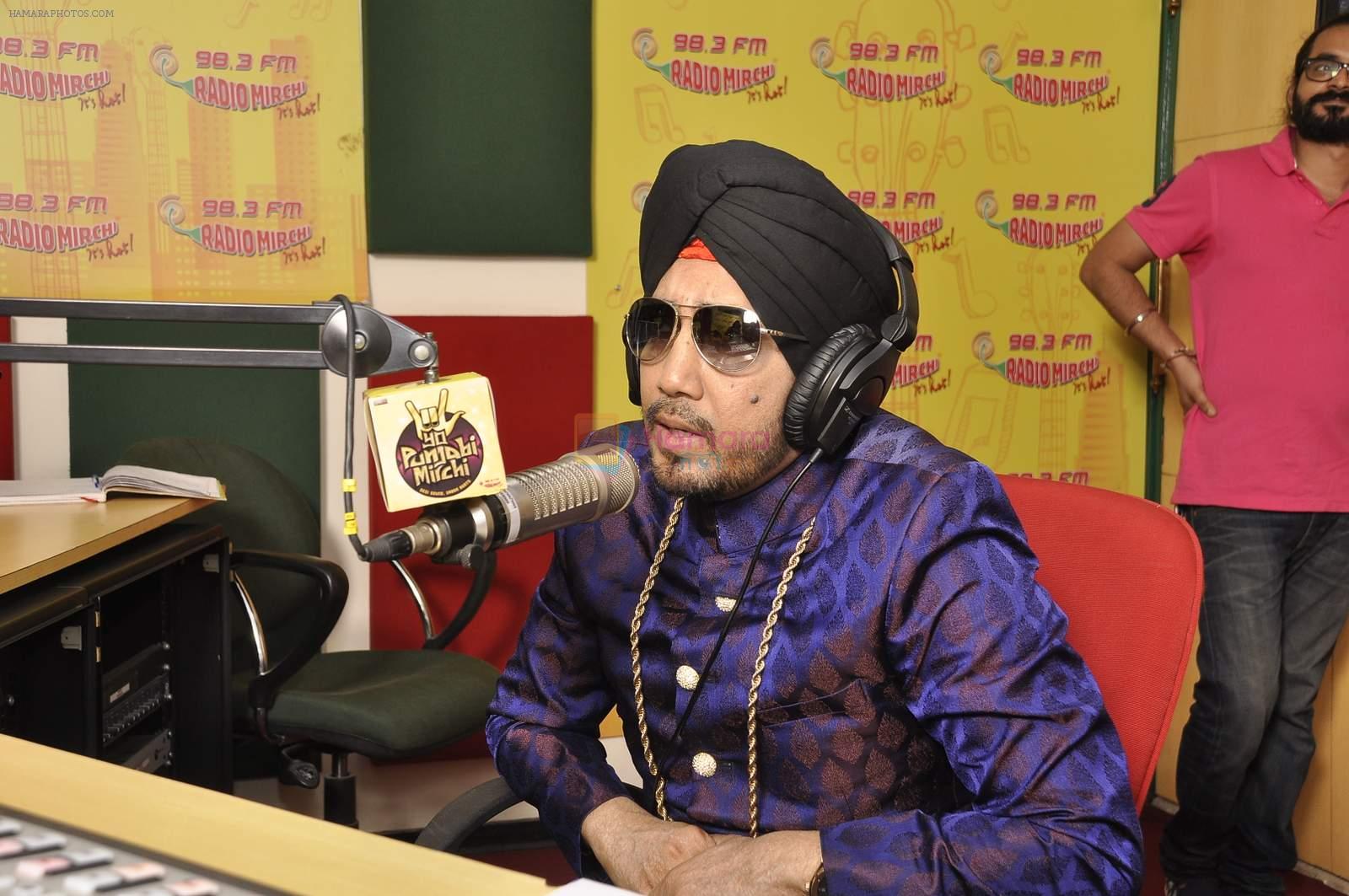 Mika Singh at the  Launch of Punjabi radio station, Yo Punjabi Mirchi in Lower Parel on 26th Oct 2015