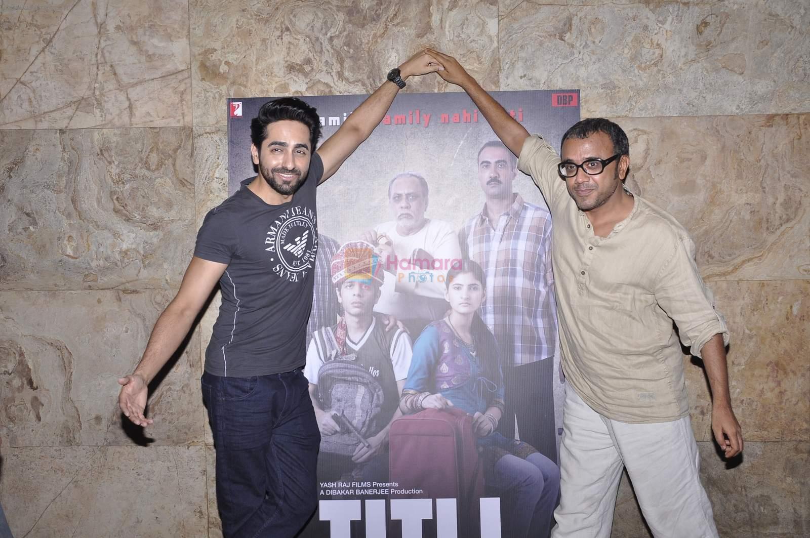 Ayushmann Khurrana, Dibakar Banerjee  at Titli screening in Lightbox on 27th Oct 2015