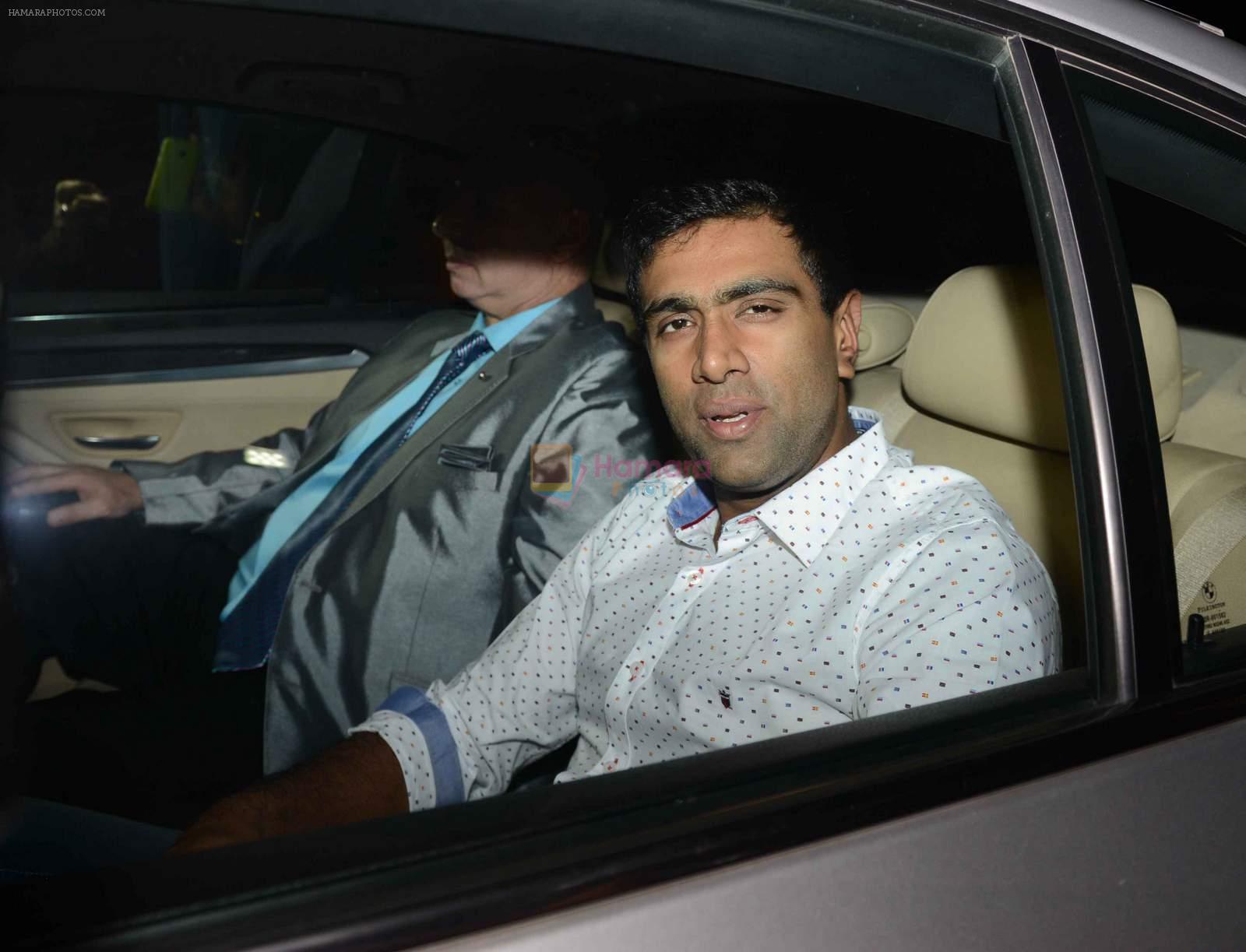 R Ashwin at Geeta Basra and Harbhajan Singh's wedding reception on 1st Nov 2015