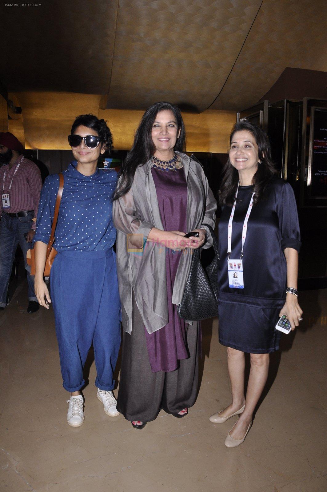 Shabana Azmi, Kiran Rao at 17th Mumbai Film Festival brunch on 3rd Nov 2015