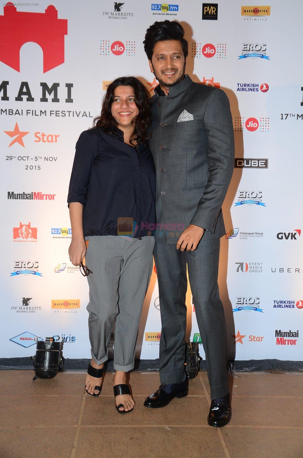 Riteish Deshmukh, Zoya Akhtar at MAMI Closing ceremony on 5th Nov 2015