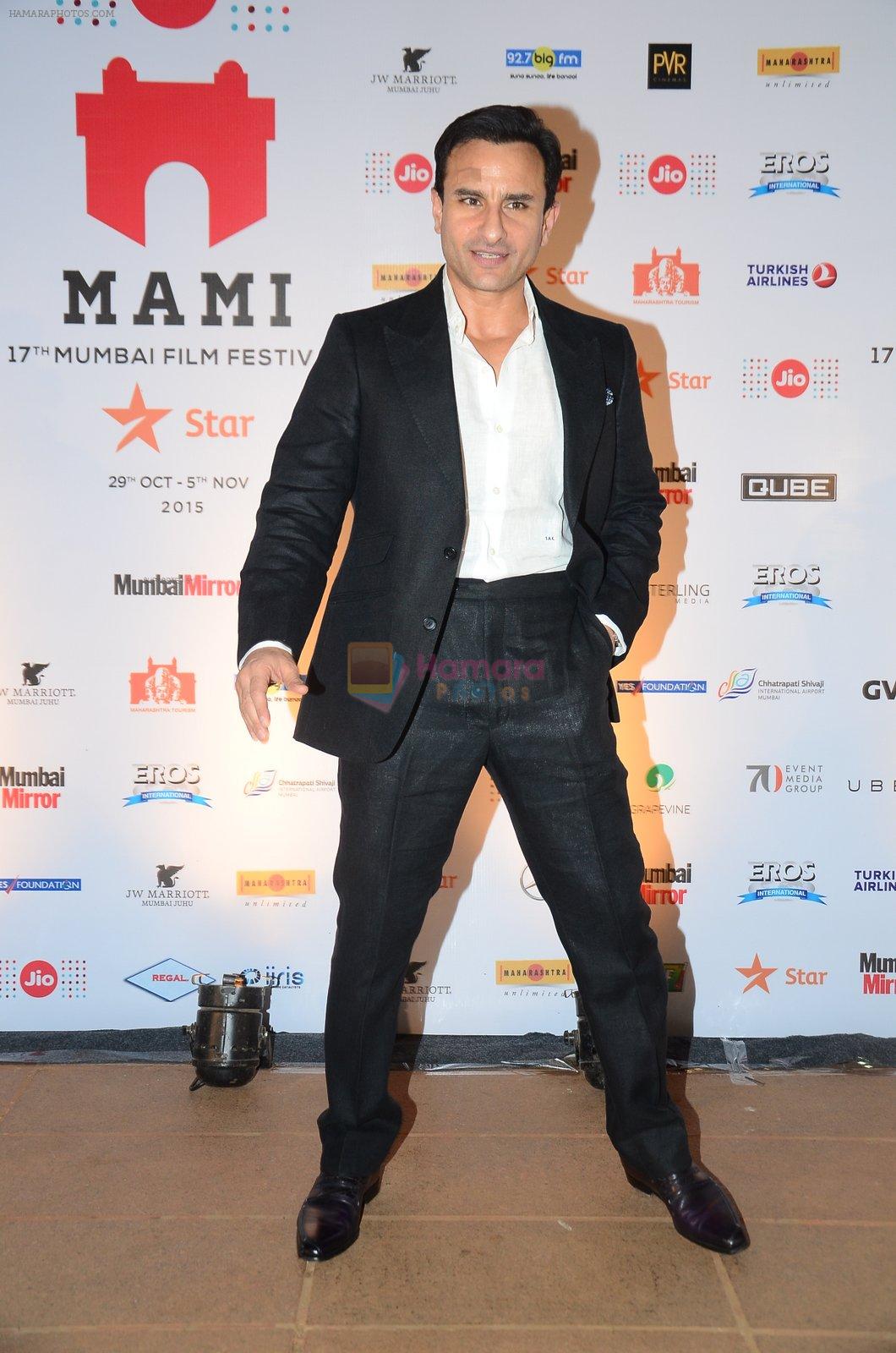 Saif Ali Khan at MAMI Closing ceremony on 5th Nov 2015