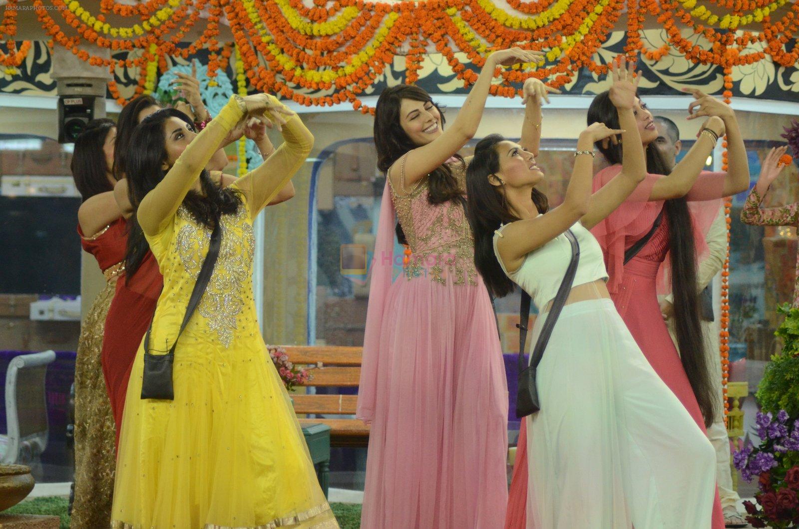 on the sets of Bigg Boss House with Diwali celebrations on 7th Nov 2015