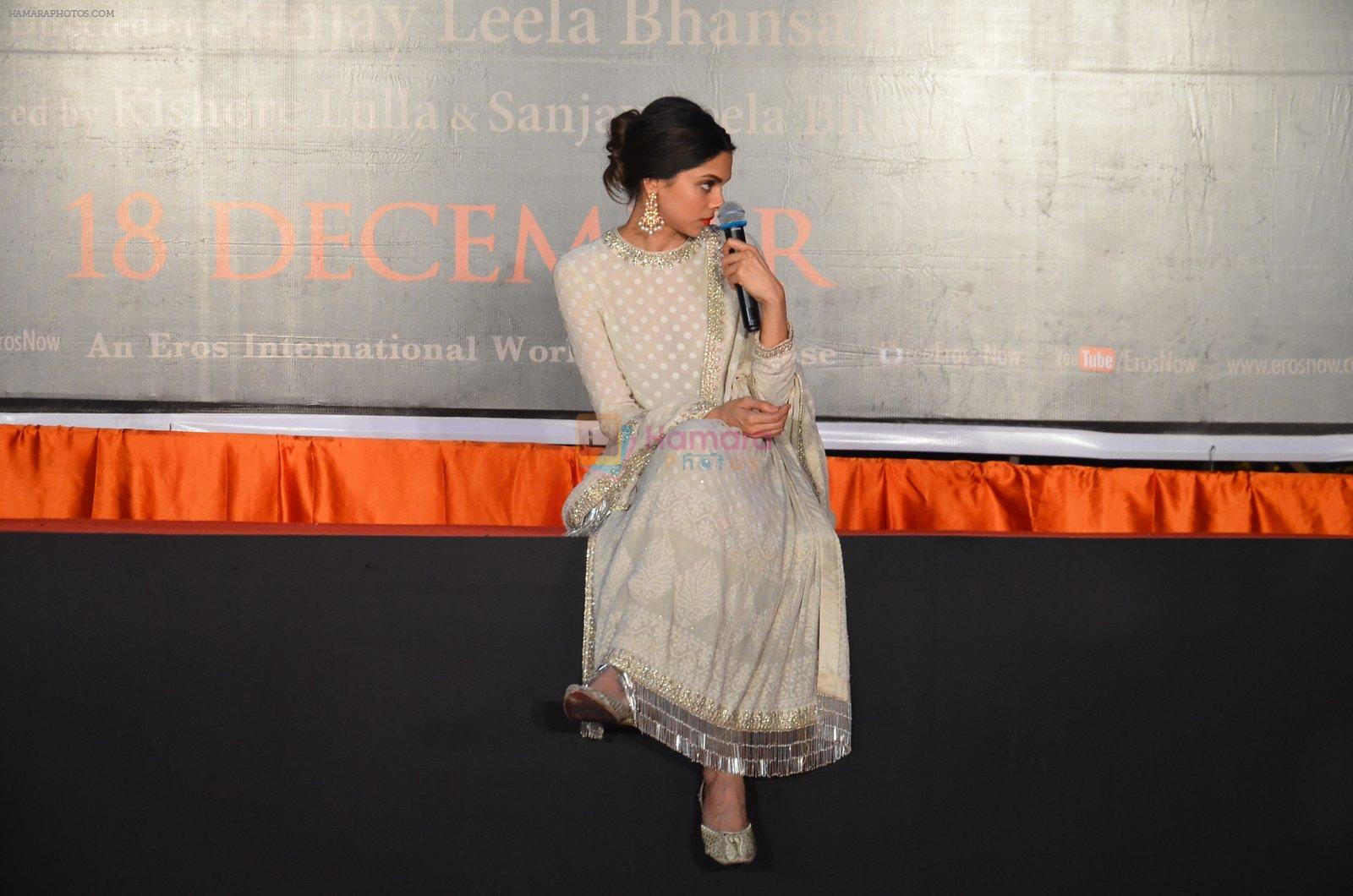 Deepika Padukone at Bajirao Mastani promotions on 8th Nov 2015