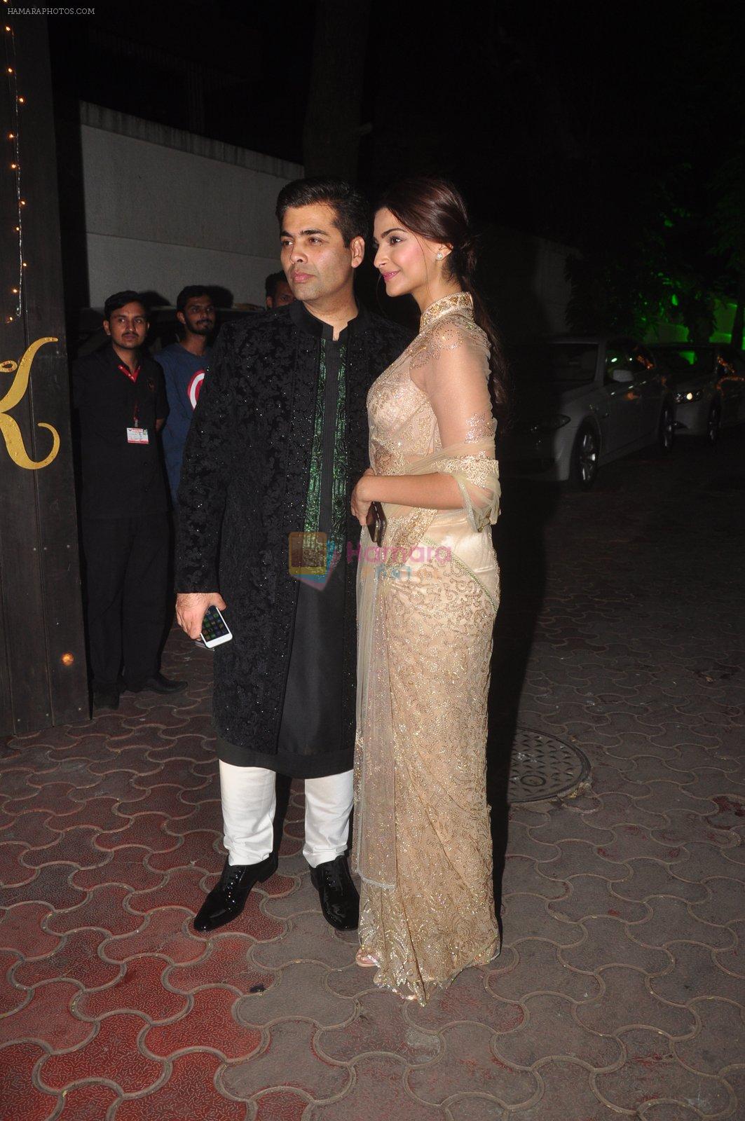 Sonam Kapoor at Shilpa Shetty's Diwali Bash on 9th  Nov 2015