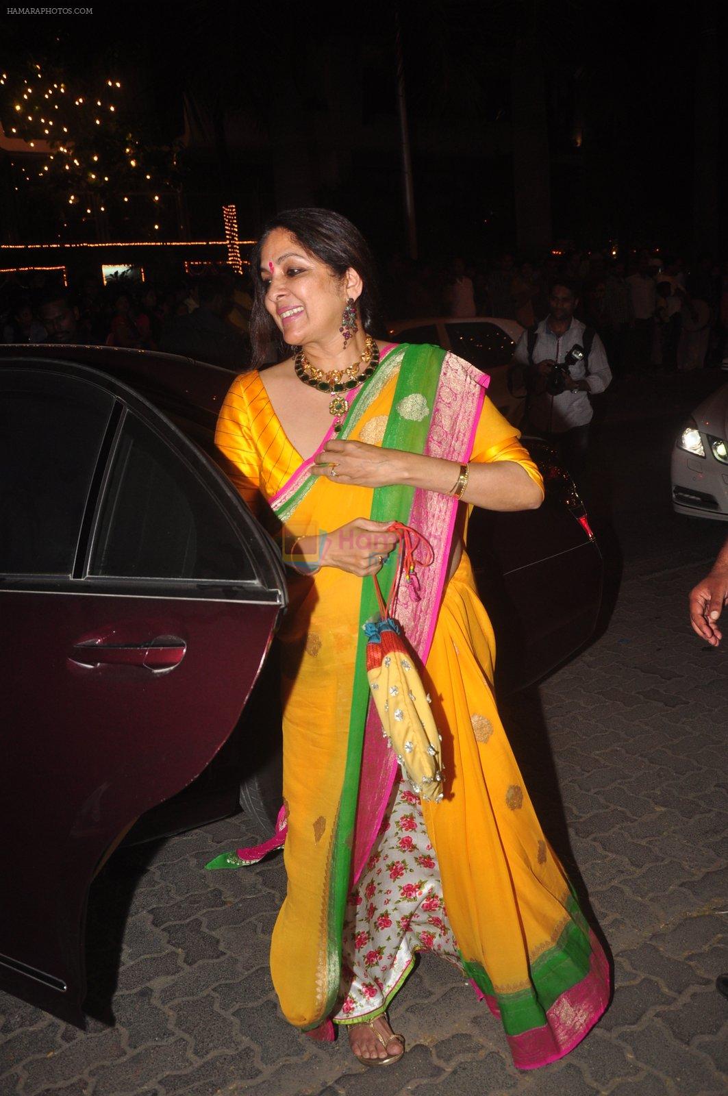Neena Gupta at Big B's Diwali Bash on 11th Nov 2015