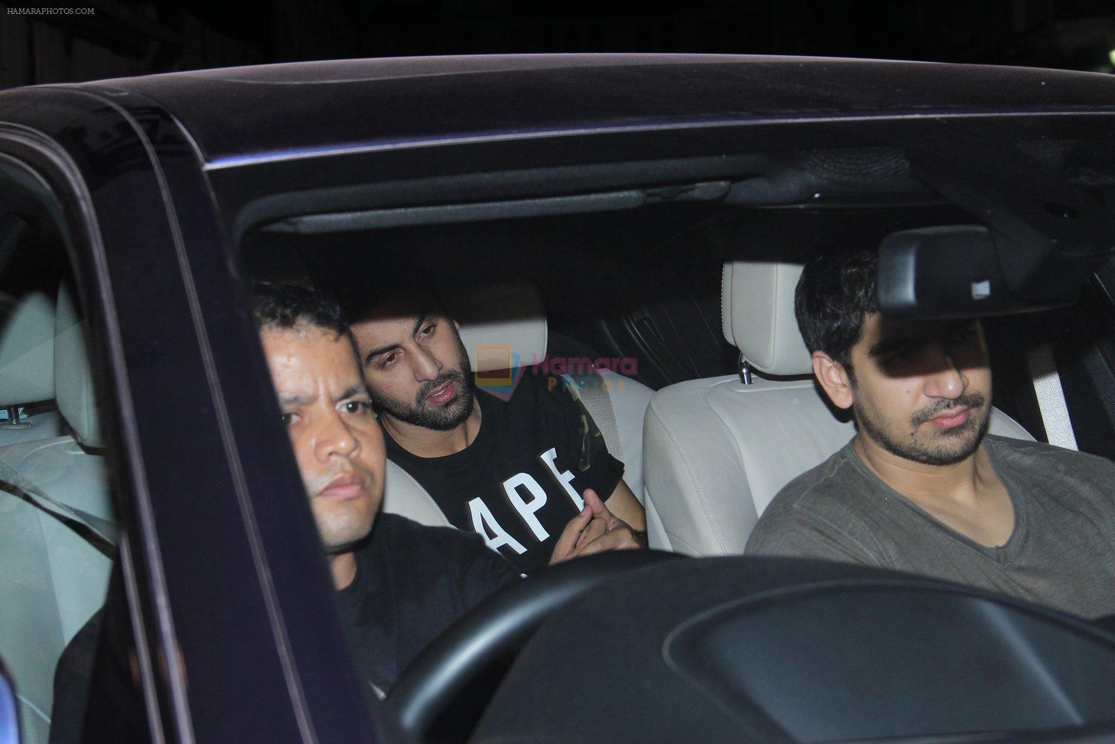 Karan Johar and Ranbir Kapoor came to meet Aamir Khan on 17th Nov 2015
