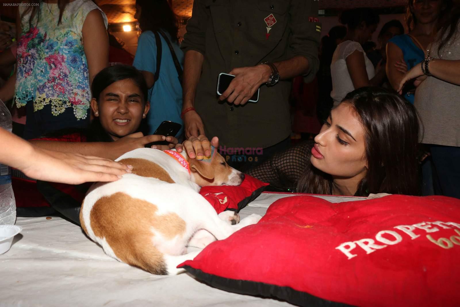 Athiya Shetty at pet adoption in Juhu on 21st Nov 2015