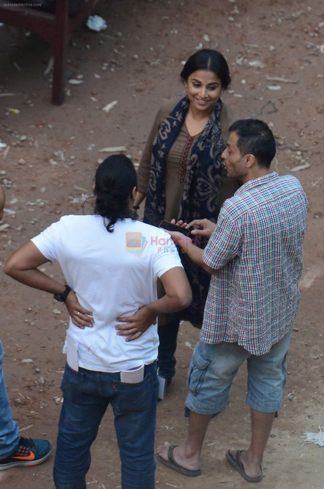 Vidya Balan on location of her new movie in Kolkata on 25th Nov 2015