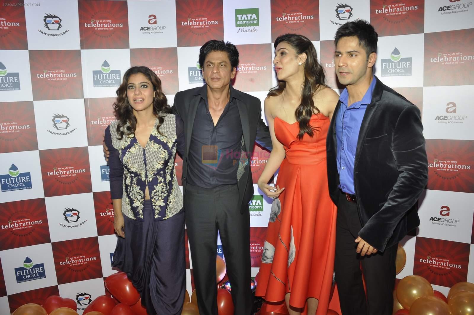 Shahrukh Khan, Kajol, Varun Dhawan, Kriti Sanon  at ABP Saas Bahu Aur Saazish show anniversary on 27th Nov 2015
