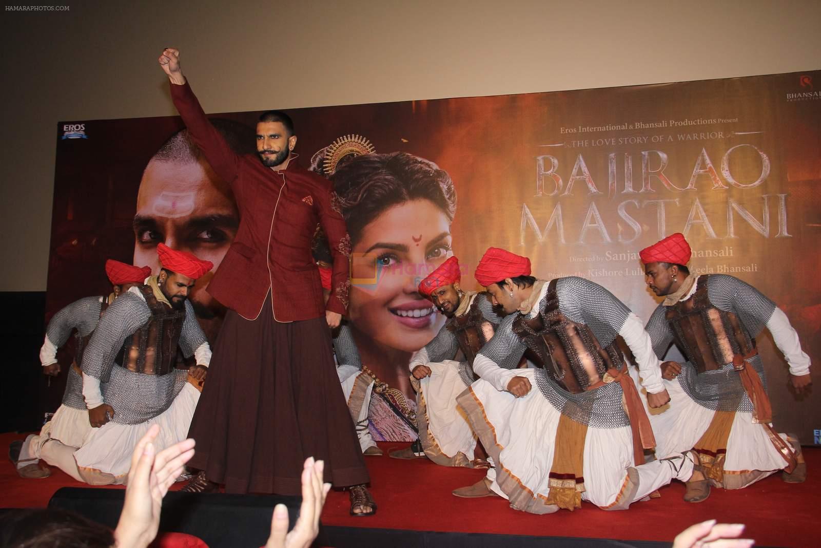 Ranveer Singh at Bajirao Mastani song launch on 28th Nov 2015