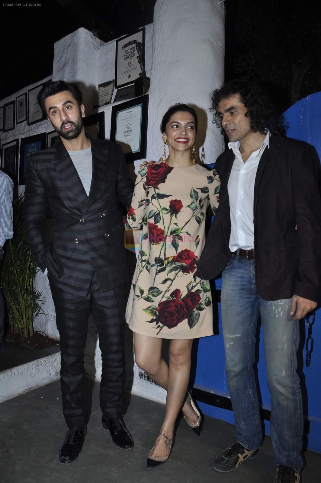 Ranbir Kapoor, Deepika Padukone, Imtiaz ALi at Tamasha success bash on 30th Nov 2015