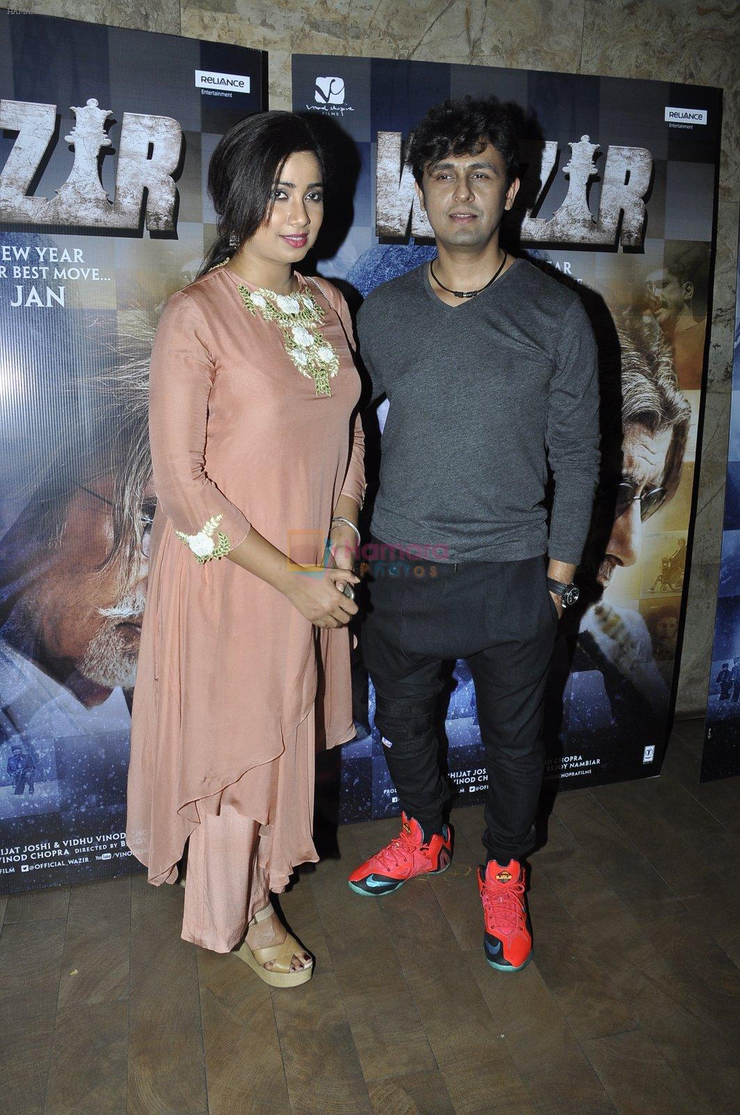 Shreya Ghoshal, Sonu Nigam at Wazir film promotions on 4th Dec 2015