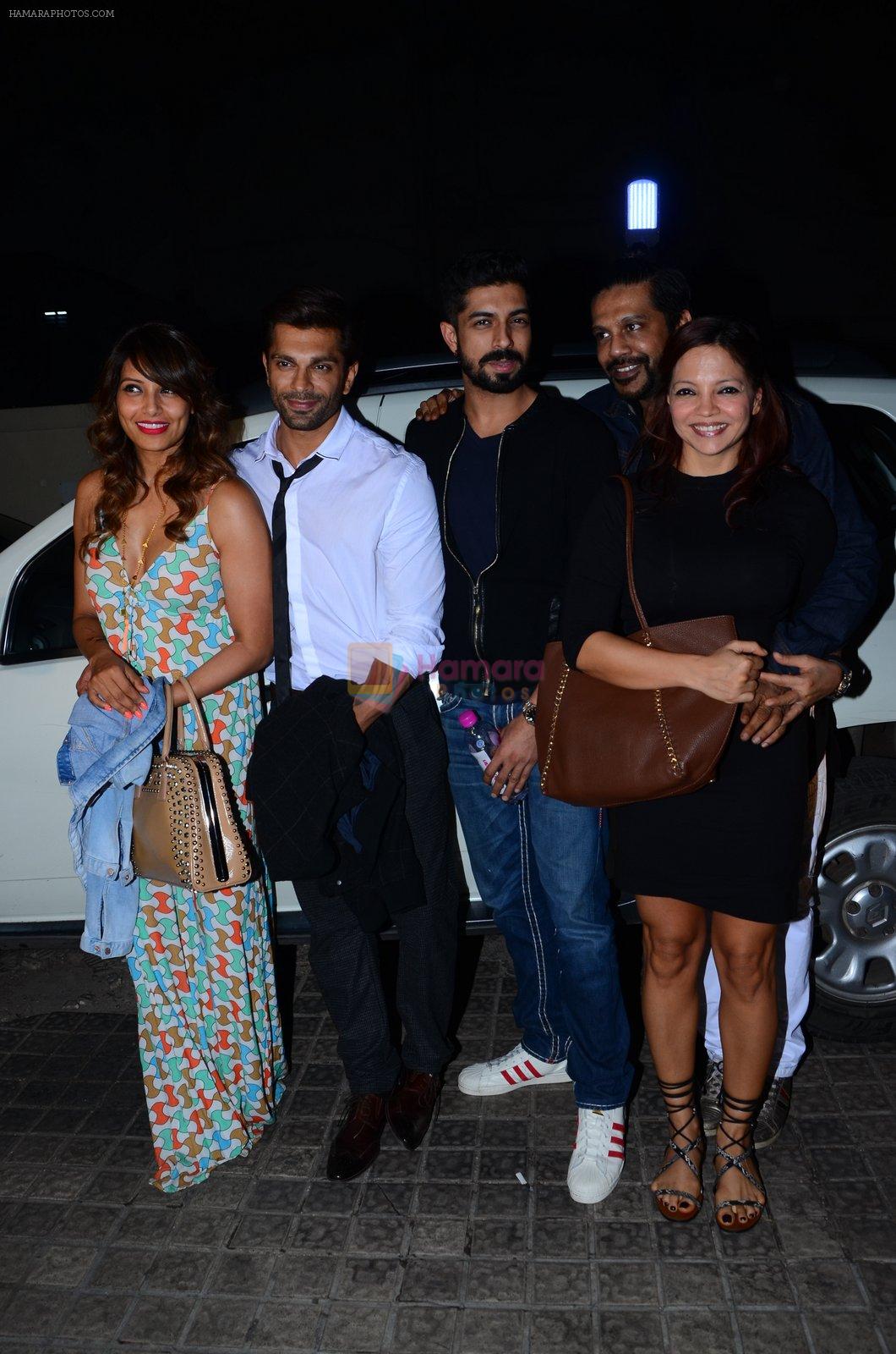 Karan Singh Grover, Rocky S and Bipasha Basu snapped at PVR on 4th Dec 2015