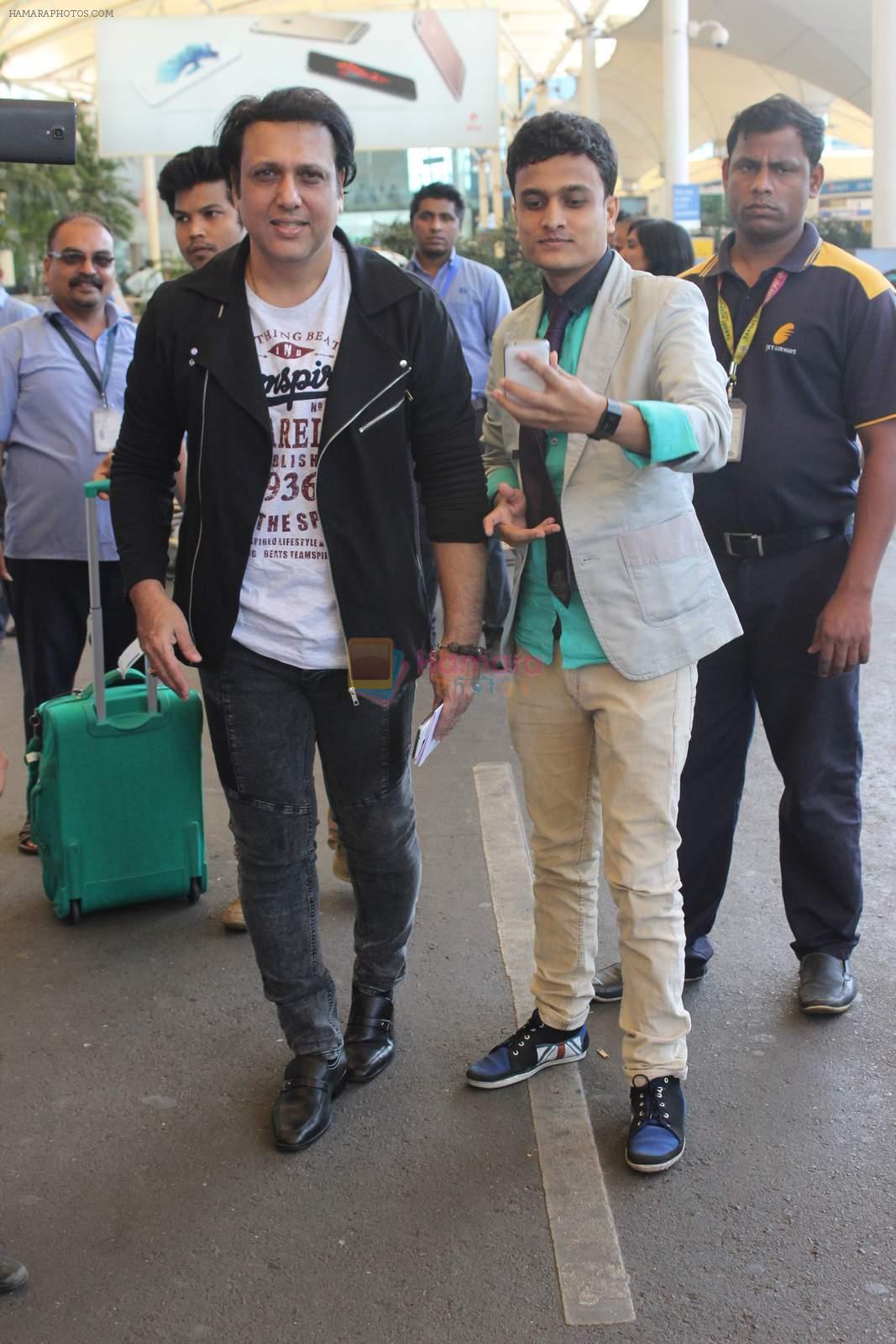 Govinda snapped at the airport on 6th Dec 2015