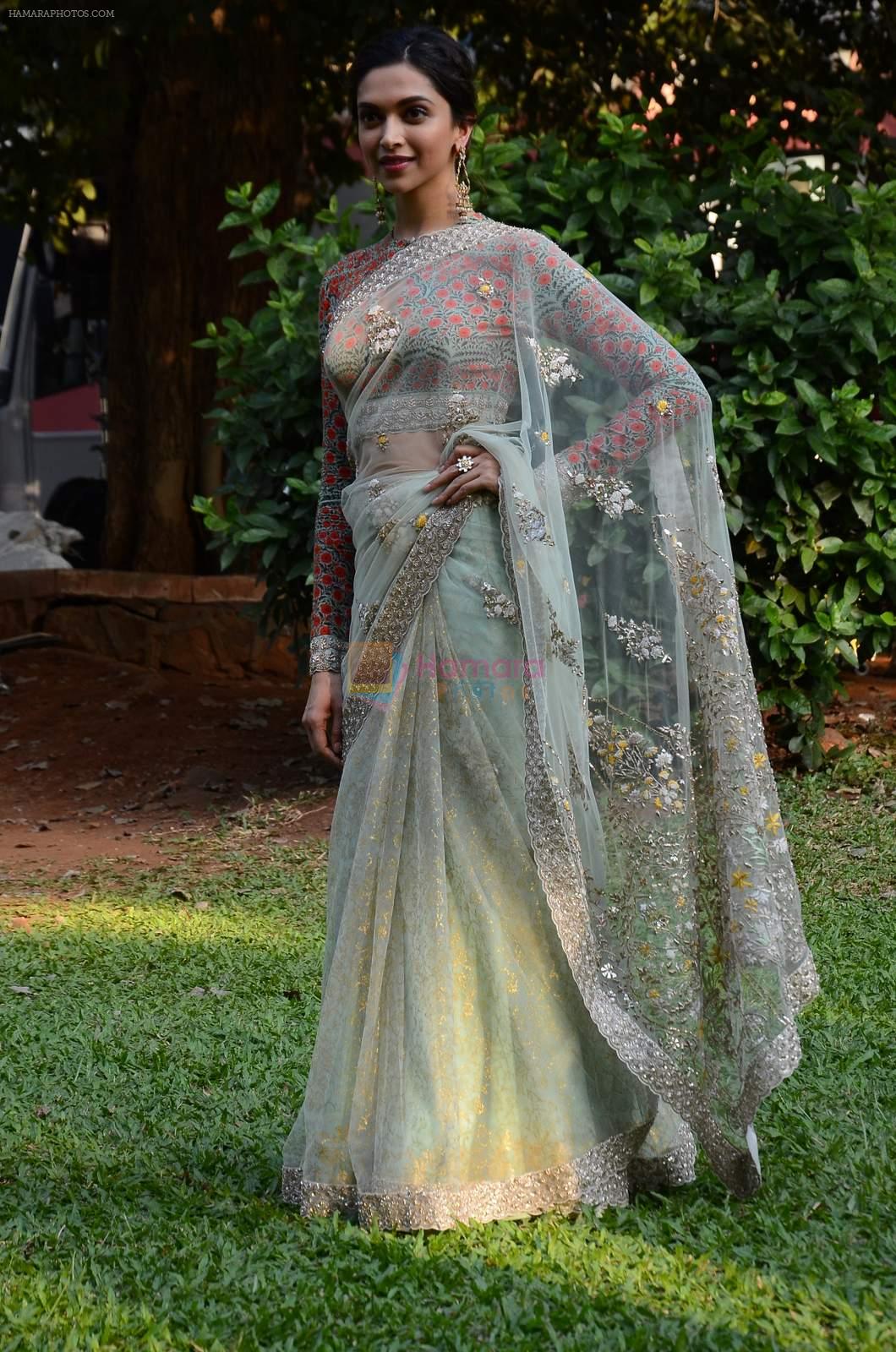 Deepika Padukone on the sets of colors show swaragini on 7th Dec 2015