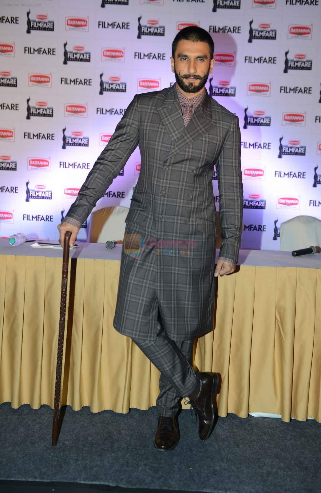 Ranveer Singh at Filmfare Awards press meet on 12th Dec 2015