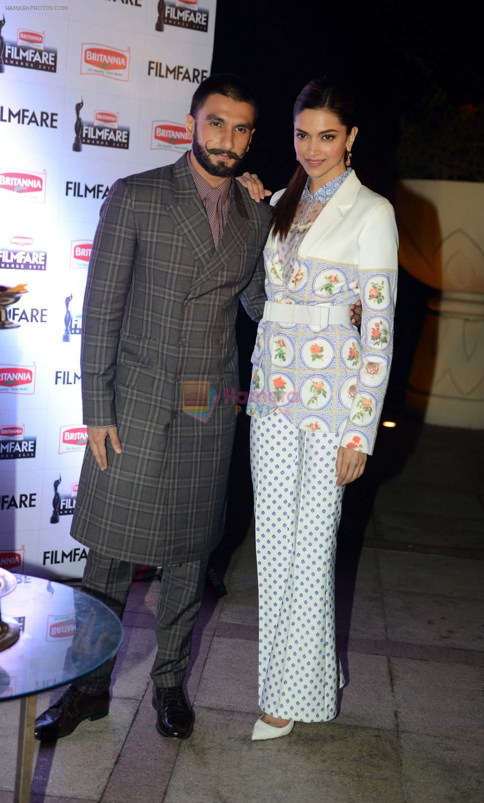 Deepika Padukone and Ranveer Singh at Filmfare Awards press meet on 12th Dec 2015