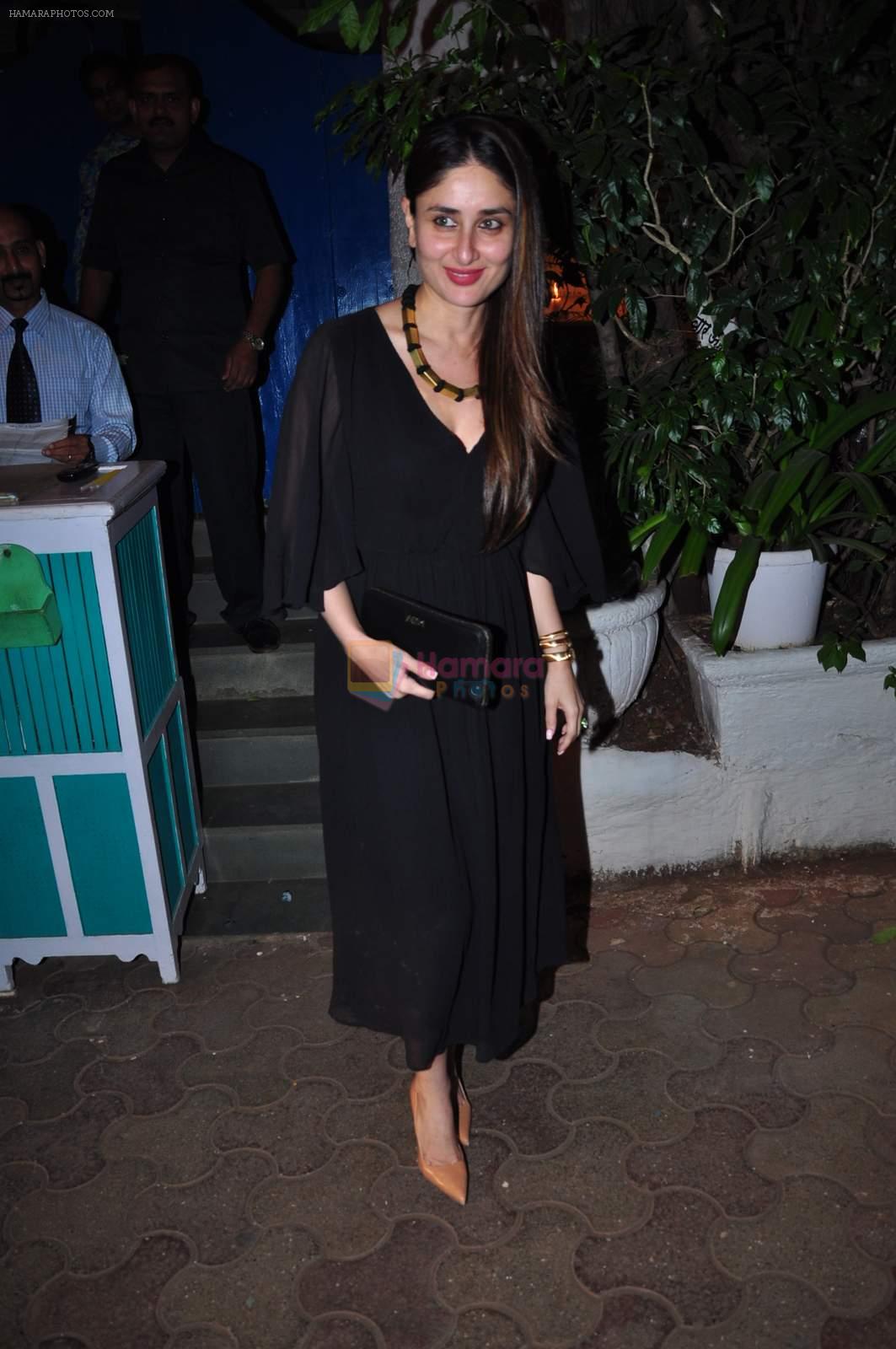 Kareena Kapoor snapped outside Olive on 12th Dec 2015
