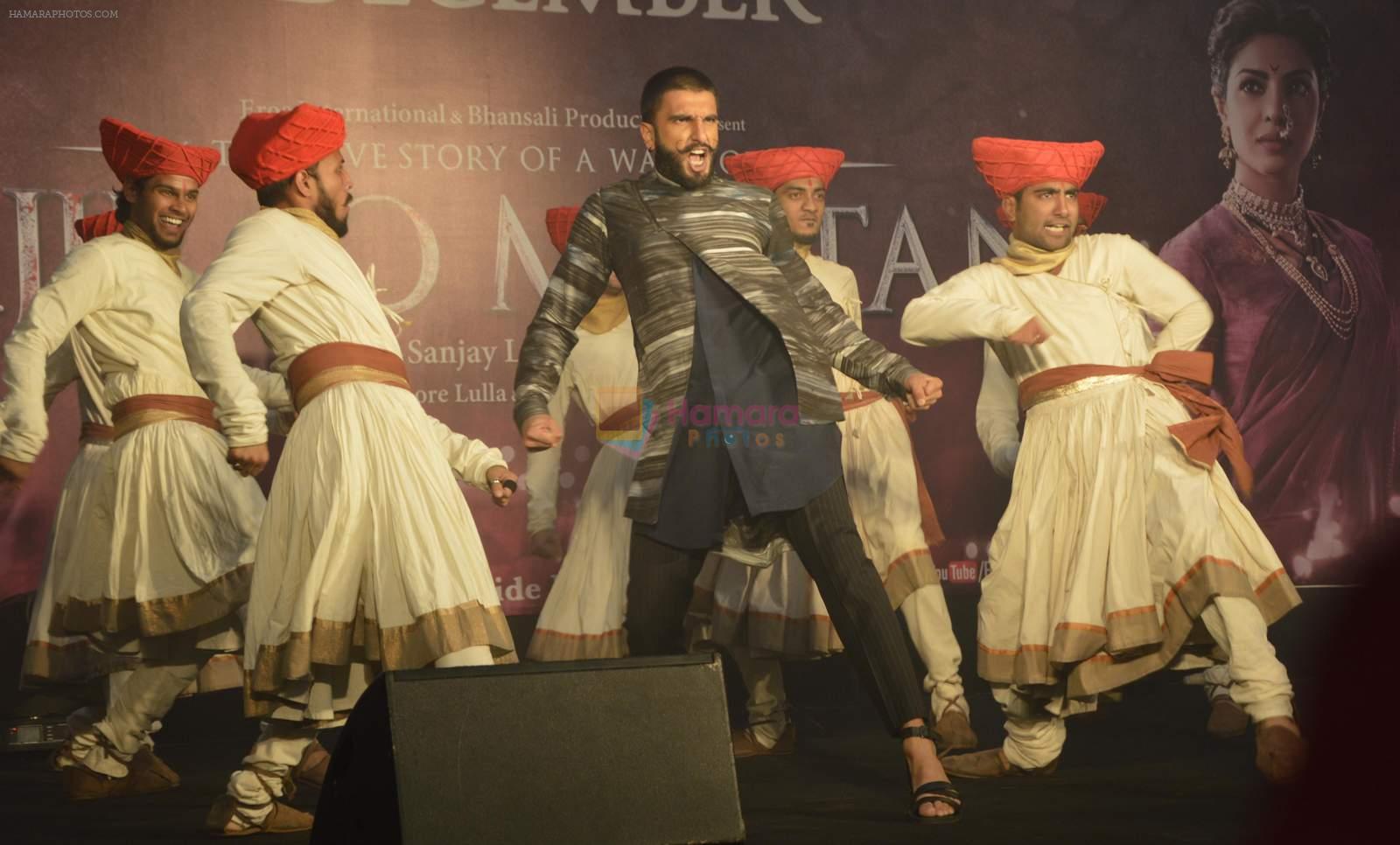 Ranveer Singh promotes Bajirao Mastani at Gurgaon on 13th Dec 2015