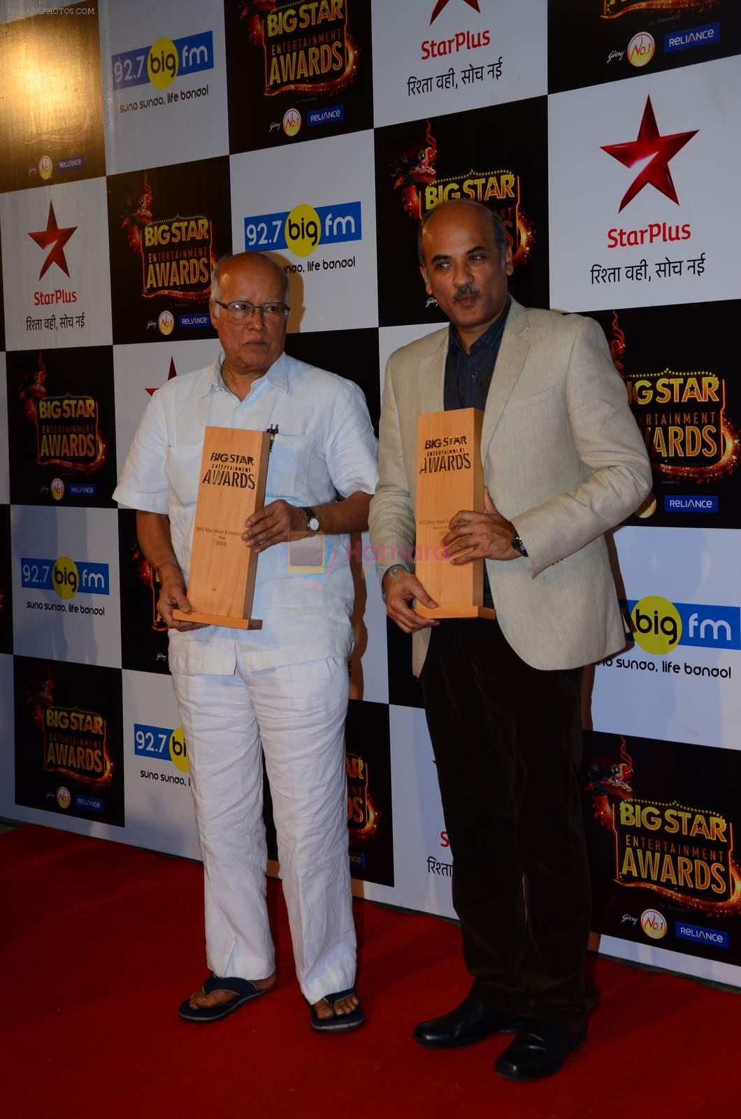 Sooraj Barjatya at Big Star Awards in Mumbai on 13th Dec 2015