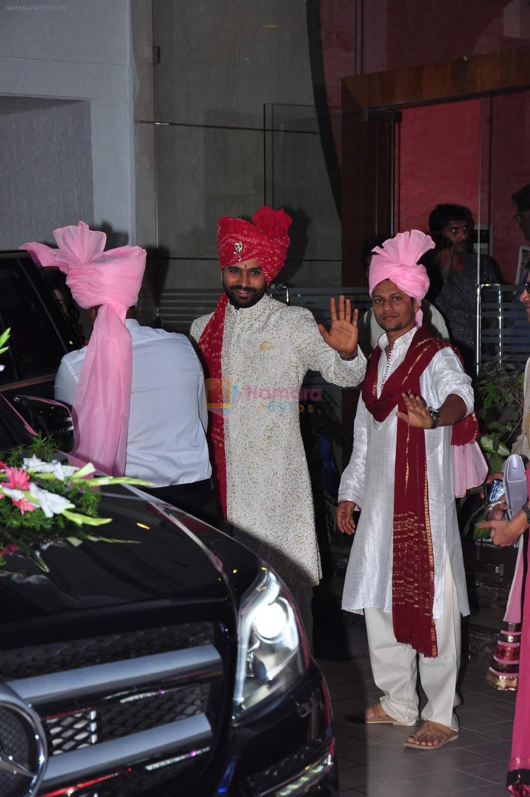 Rohit Sharma's wedding reception on 13th Dec 2015