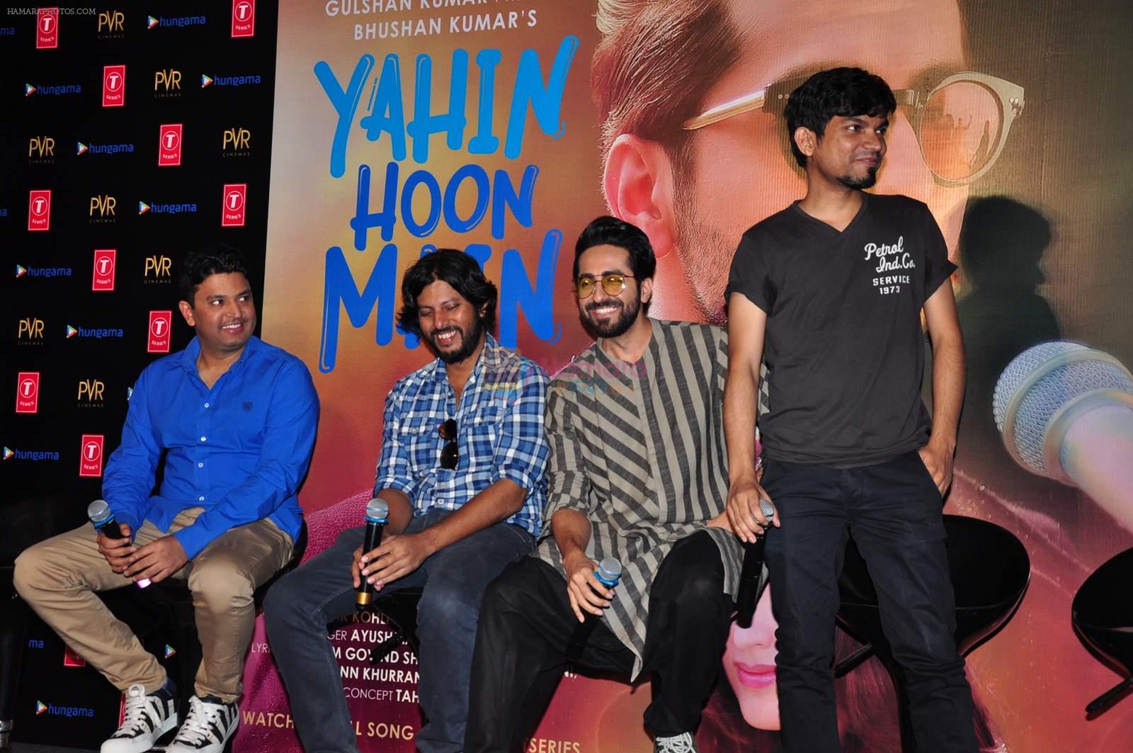 Ayushman Khurana, BHushan Kumar at Yahin Hoon Main music video launch on 14th Dec 2015