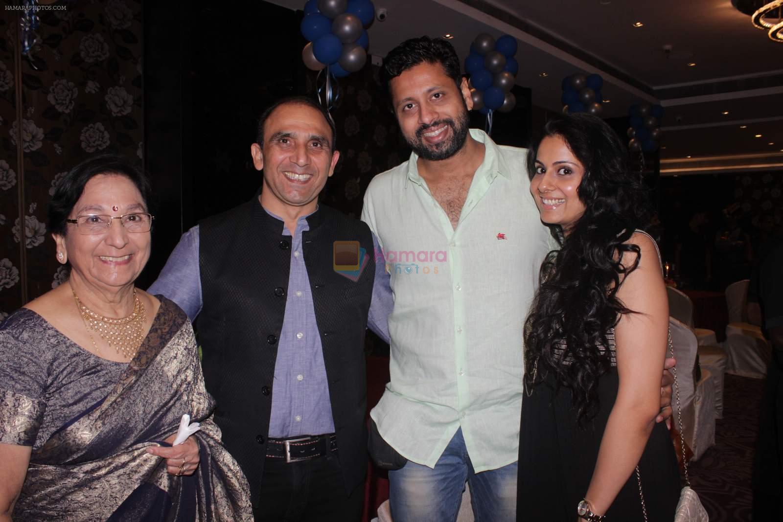 Chavvi Mittal and husband at Bikramjeet's bday bash for mom on 14th Dec 2015