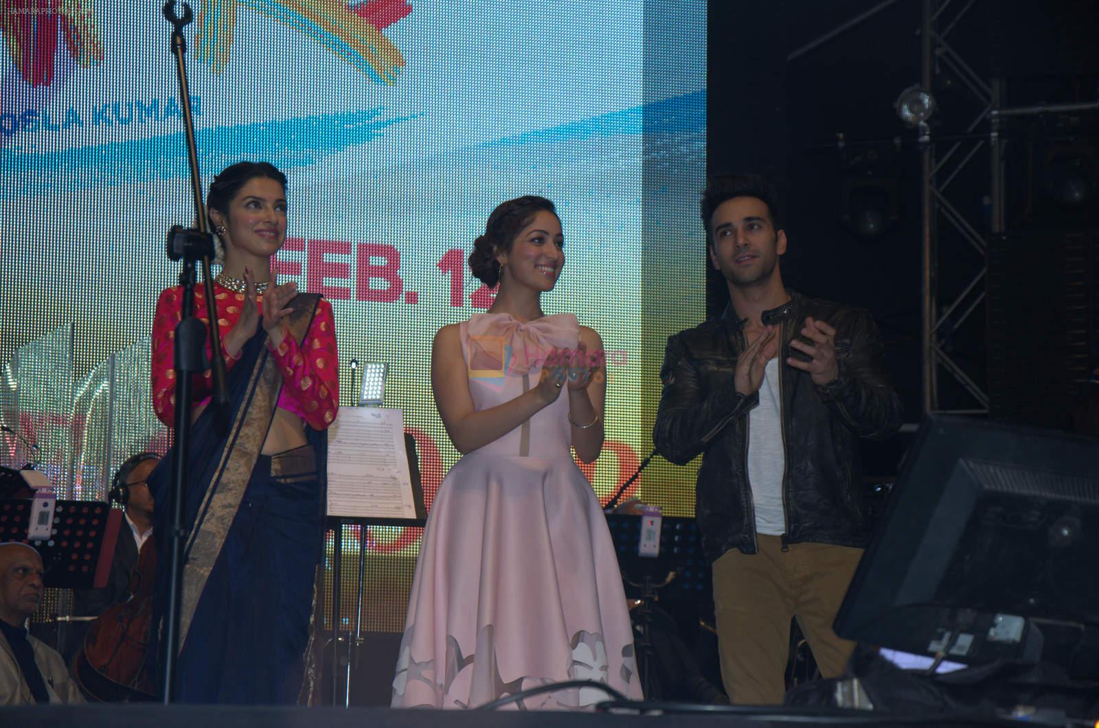 Yami Gautam, Pulkit Samrat, Divya Kumar at Sanam Re launchw on 19th Dec 2015