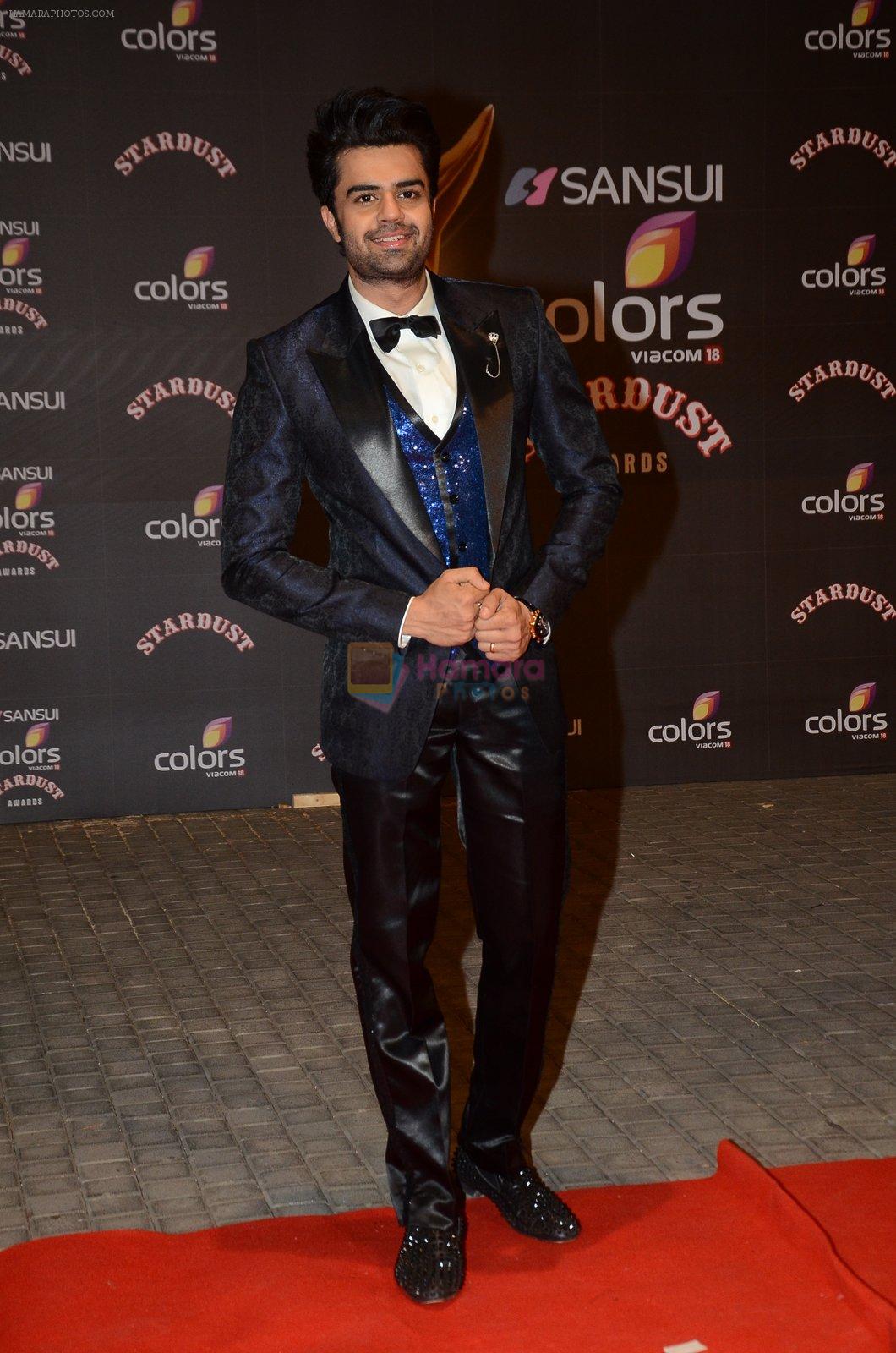 Manish Paul at the red carpet of Stardust awards on 21st Dec 2015