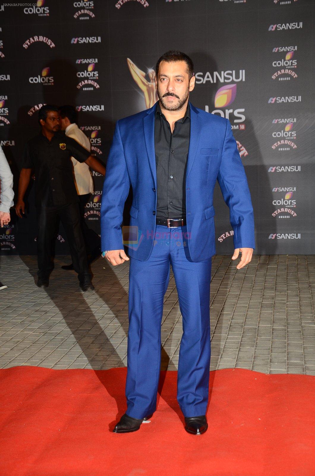 Salman Khan at the red carpet of Stardust awards on 21st Dec 2015