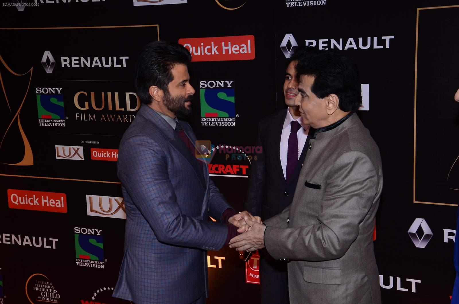 Anil Kapoor, Jeetendra at Producer's Guild Awards on 22nd Dec 2015