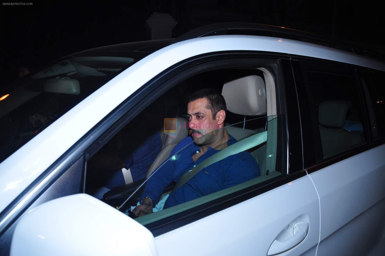 Salman Khan  at Anil kapoor's bday bash on 23rd Dec 2015